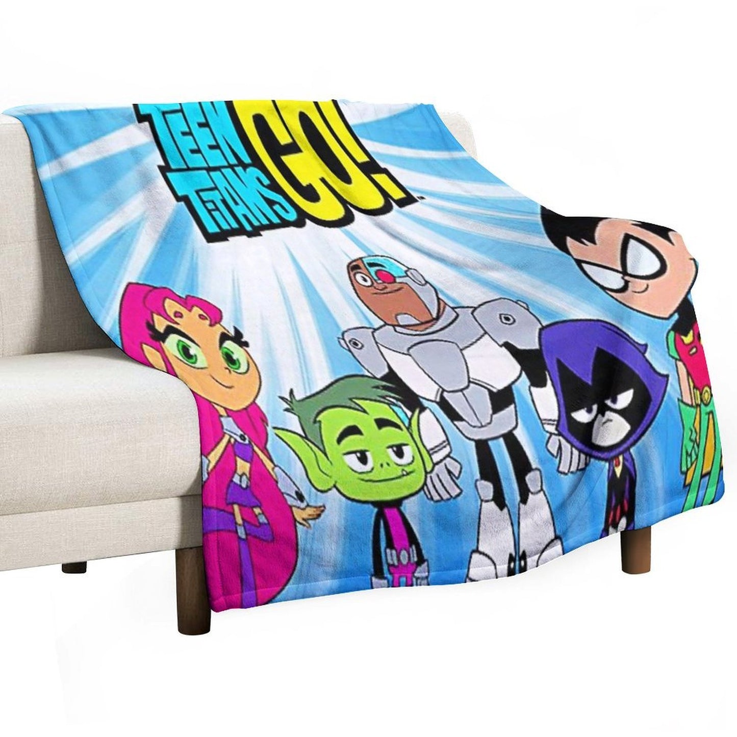 Teen Titans Go Characters Birthday Family Shirts, Teen Titans Go Games Birthday Family Shirt, Birthday Kids Velvety-soft Throw Blanket