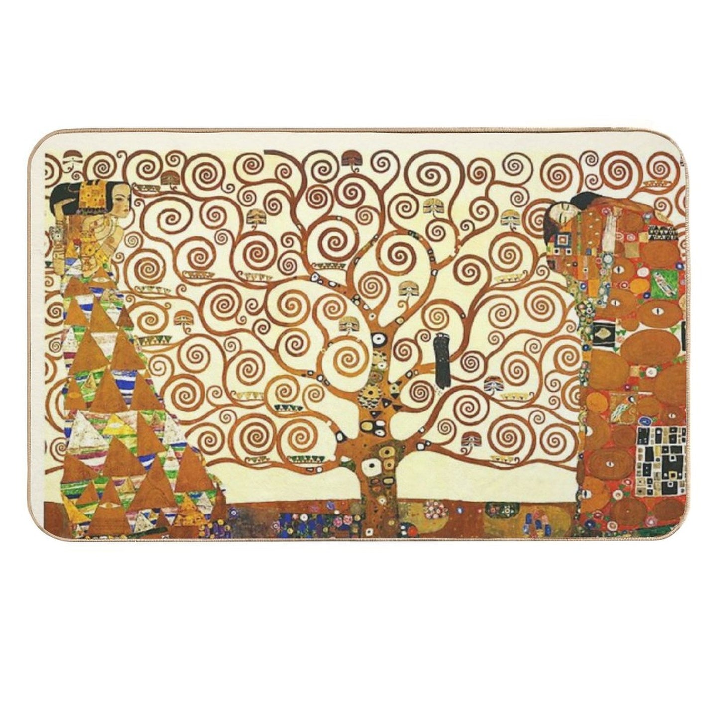 HD The Tree of Life, 1905 by Gustav Klimt - HIGH DEFINITION Anti-Trip Bath Mat