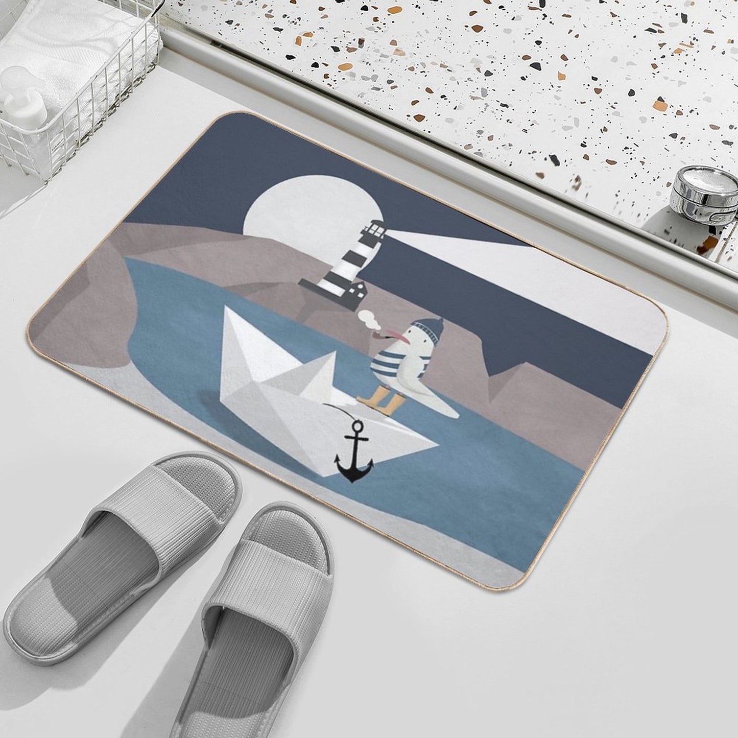 Fisher Seagull Dirt-Trapping Bath Mat