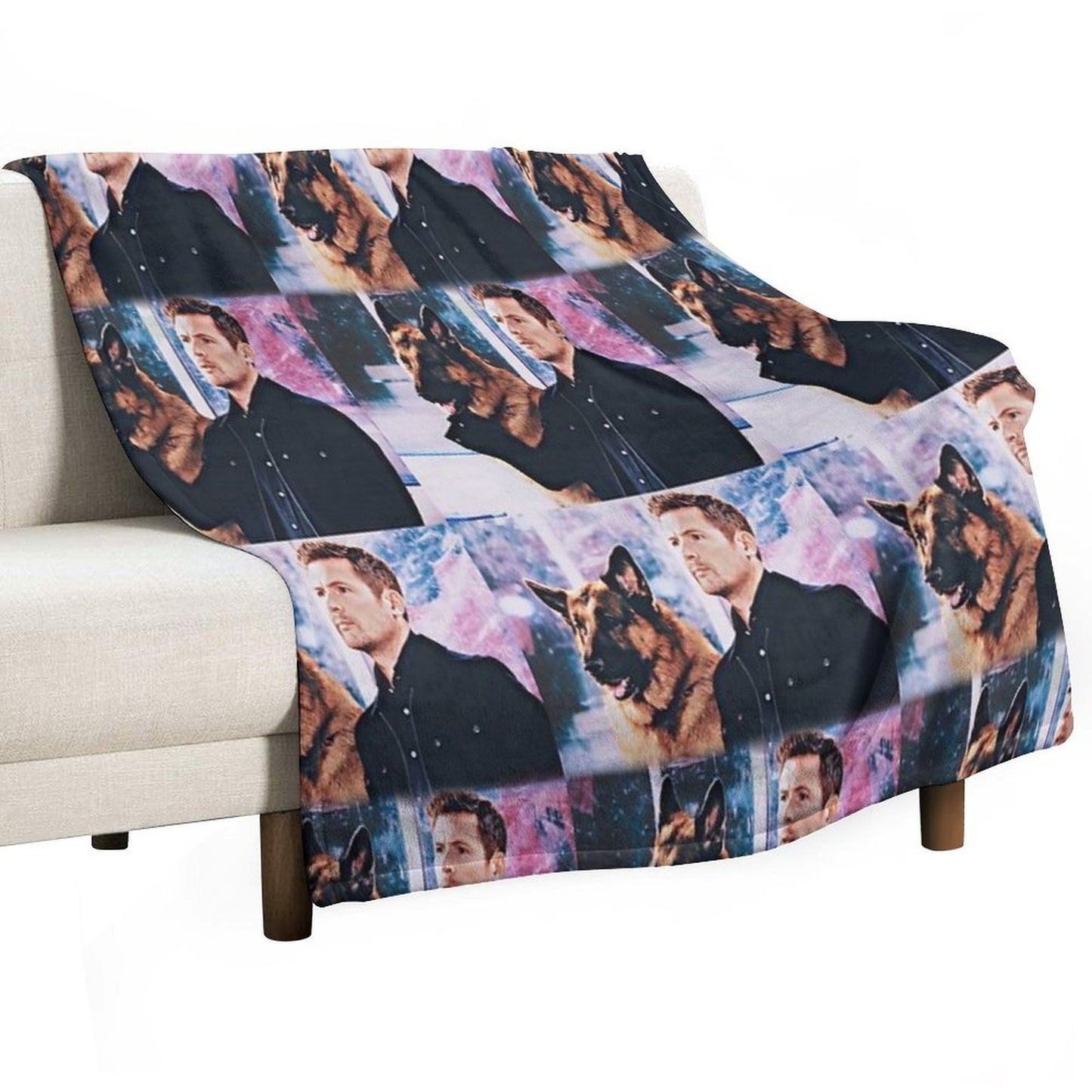 Hudson And Rex Compact Throw Blanket