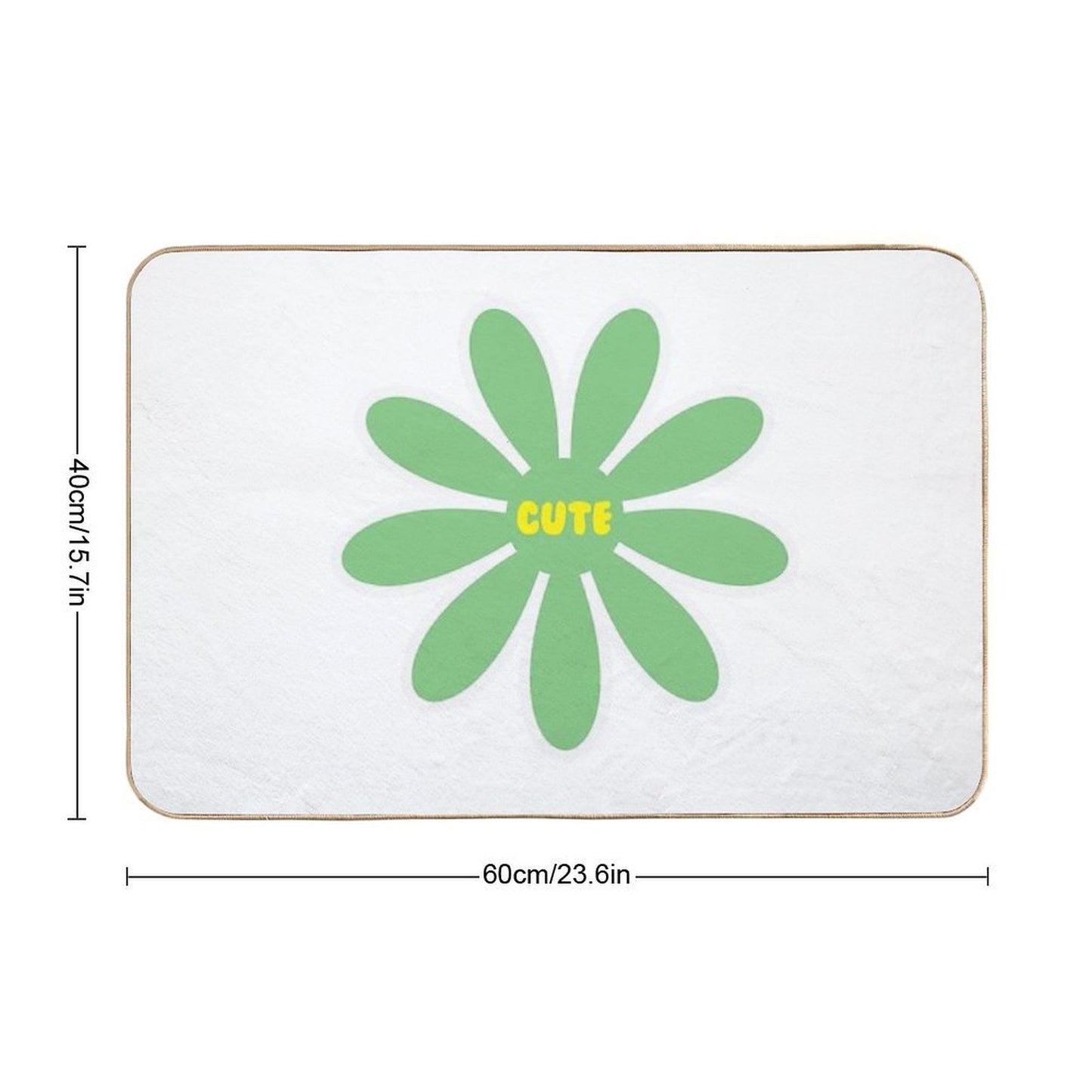 Cute Flower Slip-Resistant Bath Mat