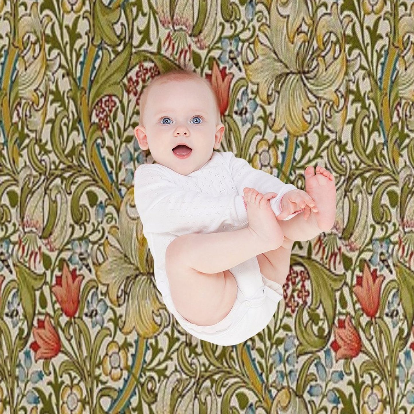 Golden Lilies All-season Throw Blanket