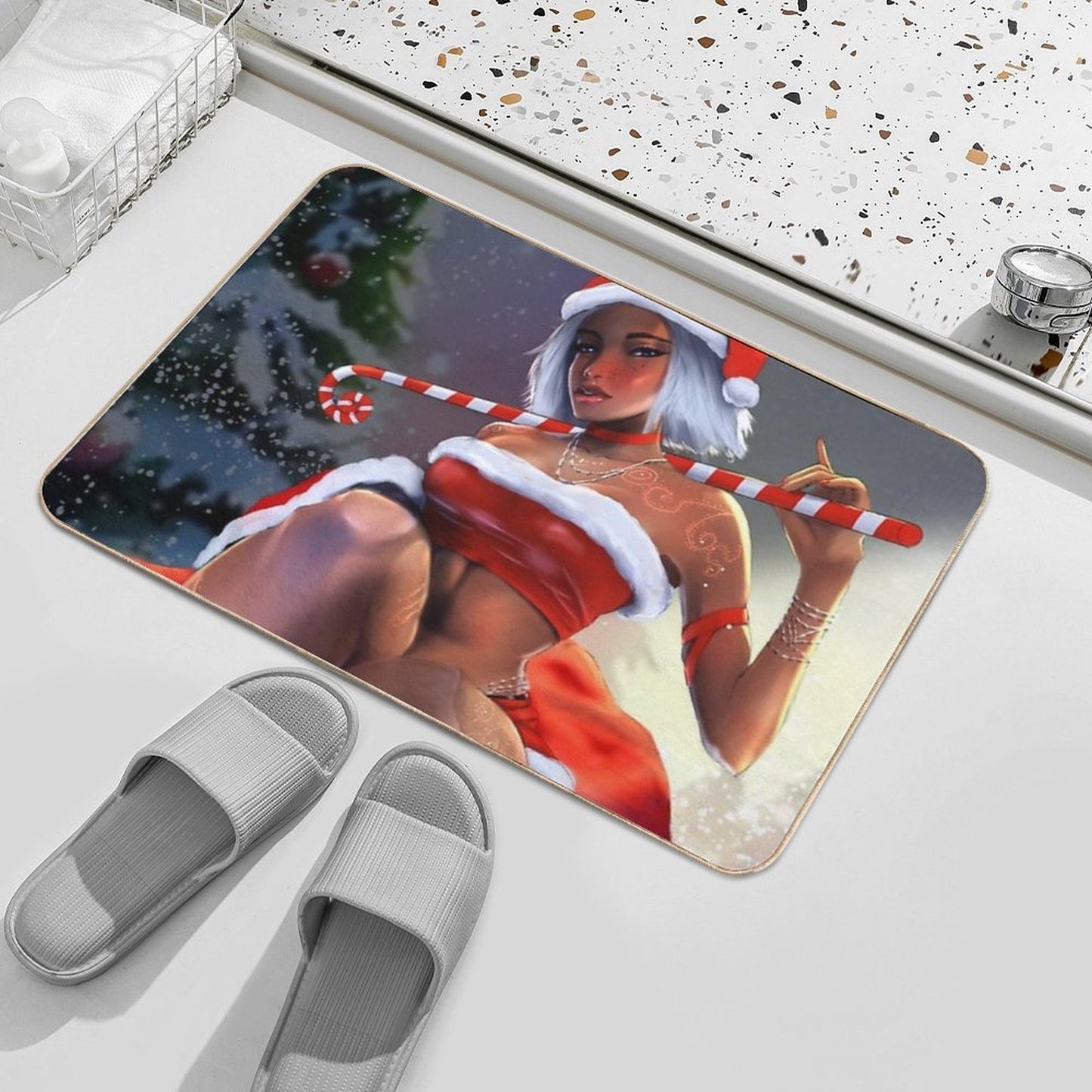Chrismas Joy Eco-Friendly Bath Mat