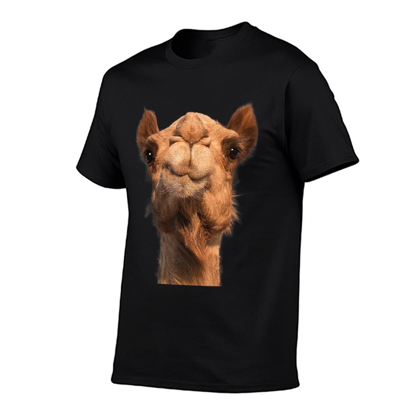 Camel Animal Face Cotton T-Shirt