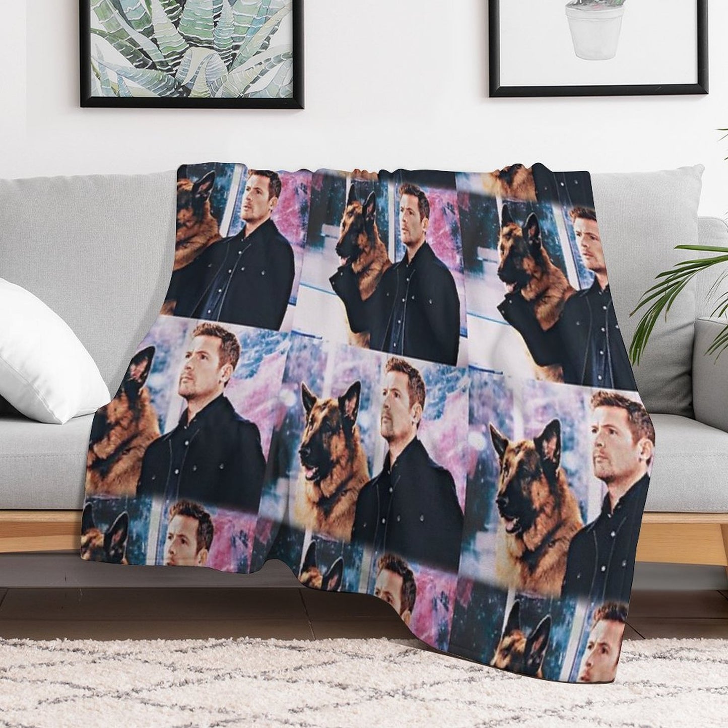 Hudson And Rex Compact Throw Blanket