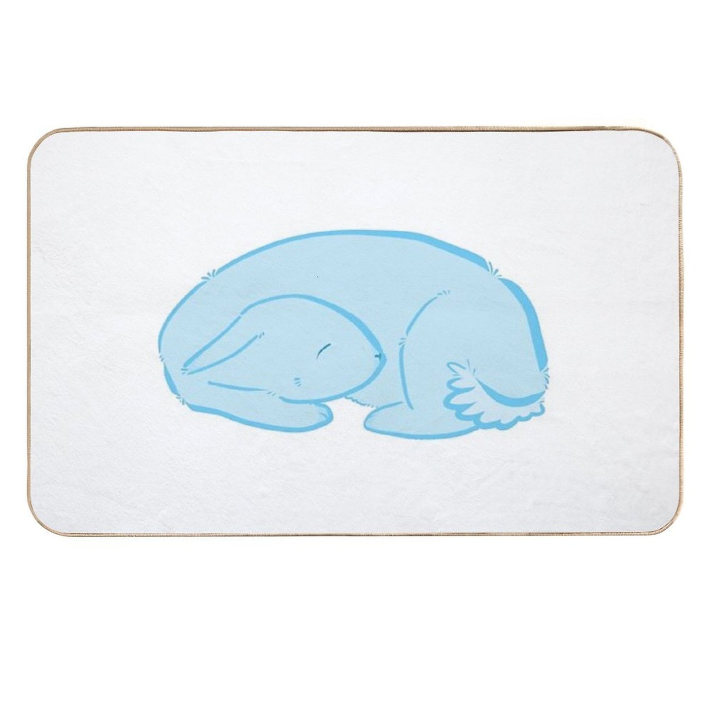 Sleeping Bunny Fade-Resistant Bath Mat