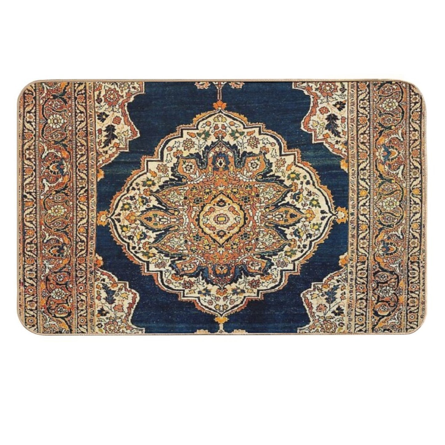Tabriz Azerbaijan Northwest Persian Rug Print Durable Bath Mat