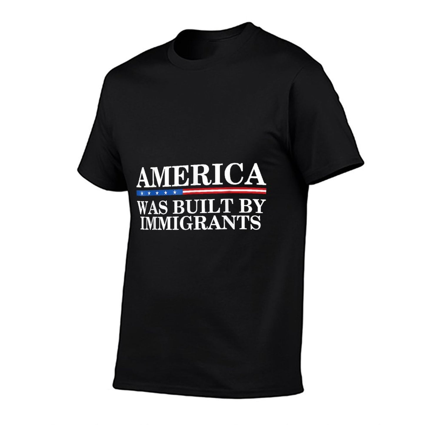America Was Built by Immigrants Support Refugee Rights Moisture-wicking T-Shirt