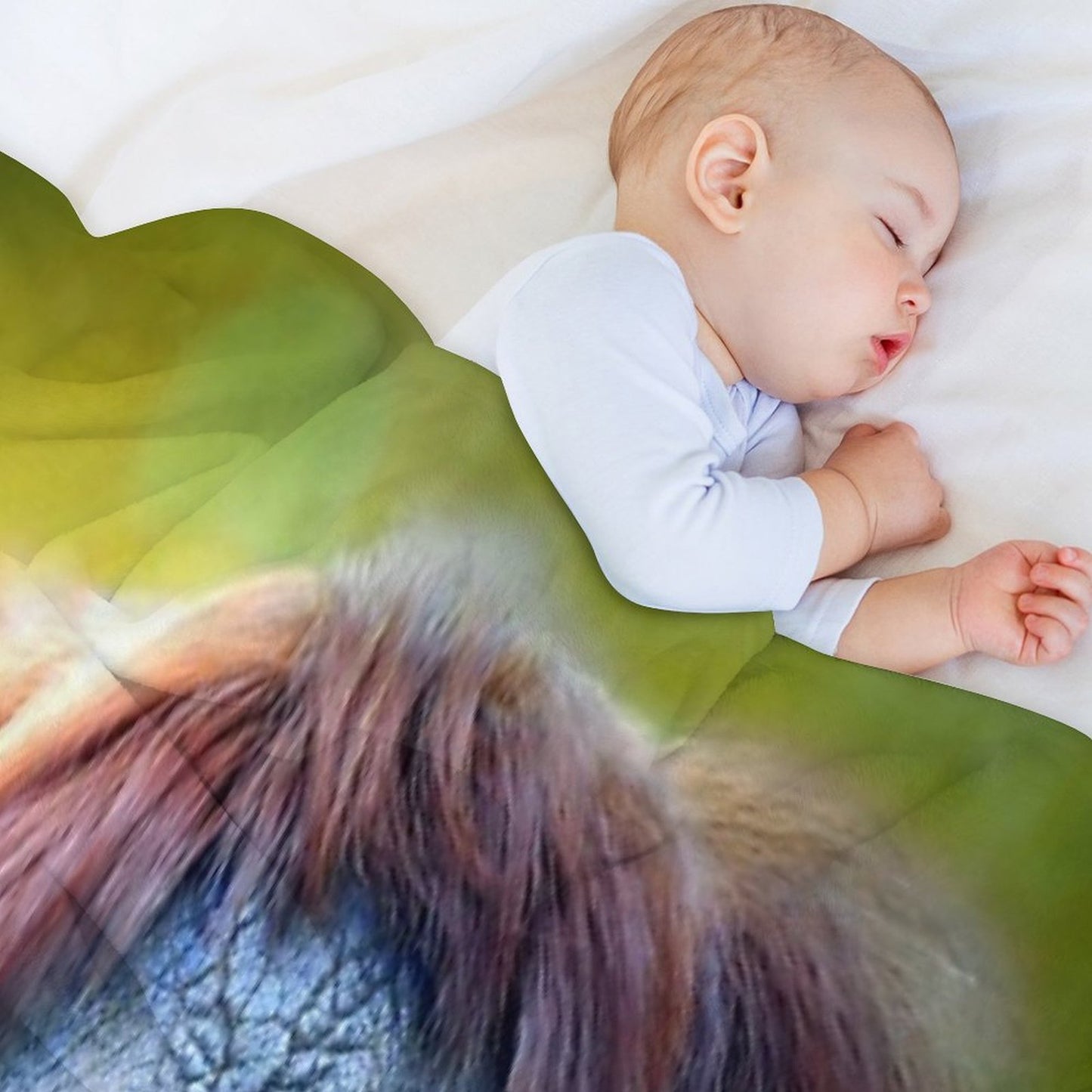 Orangutan Wrinkle-free Throw Blanket