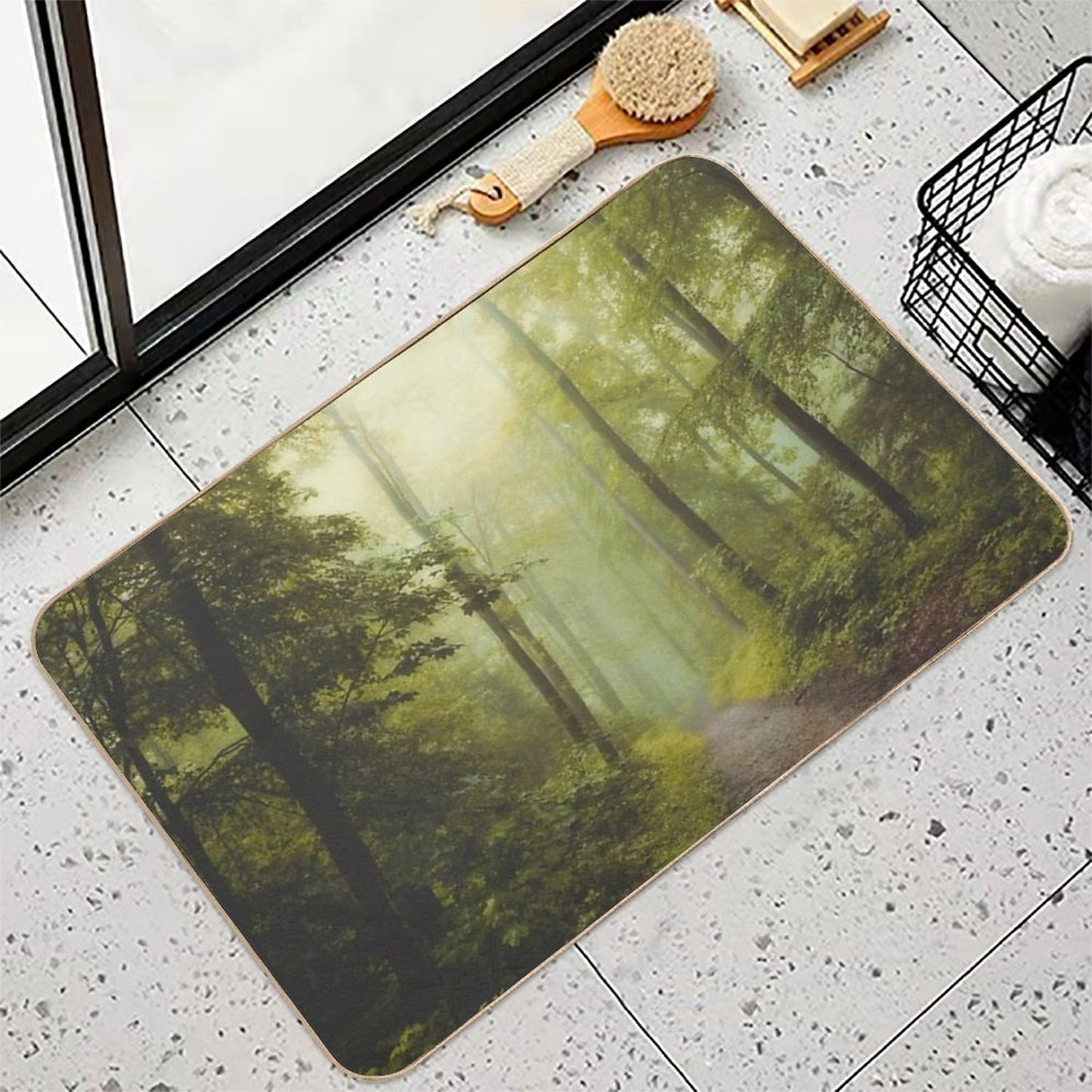 Long Forest Walk  Odorless Bath Mat