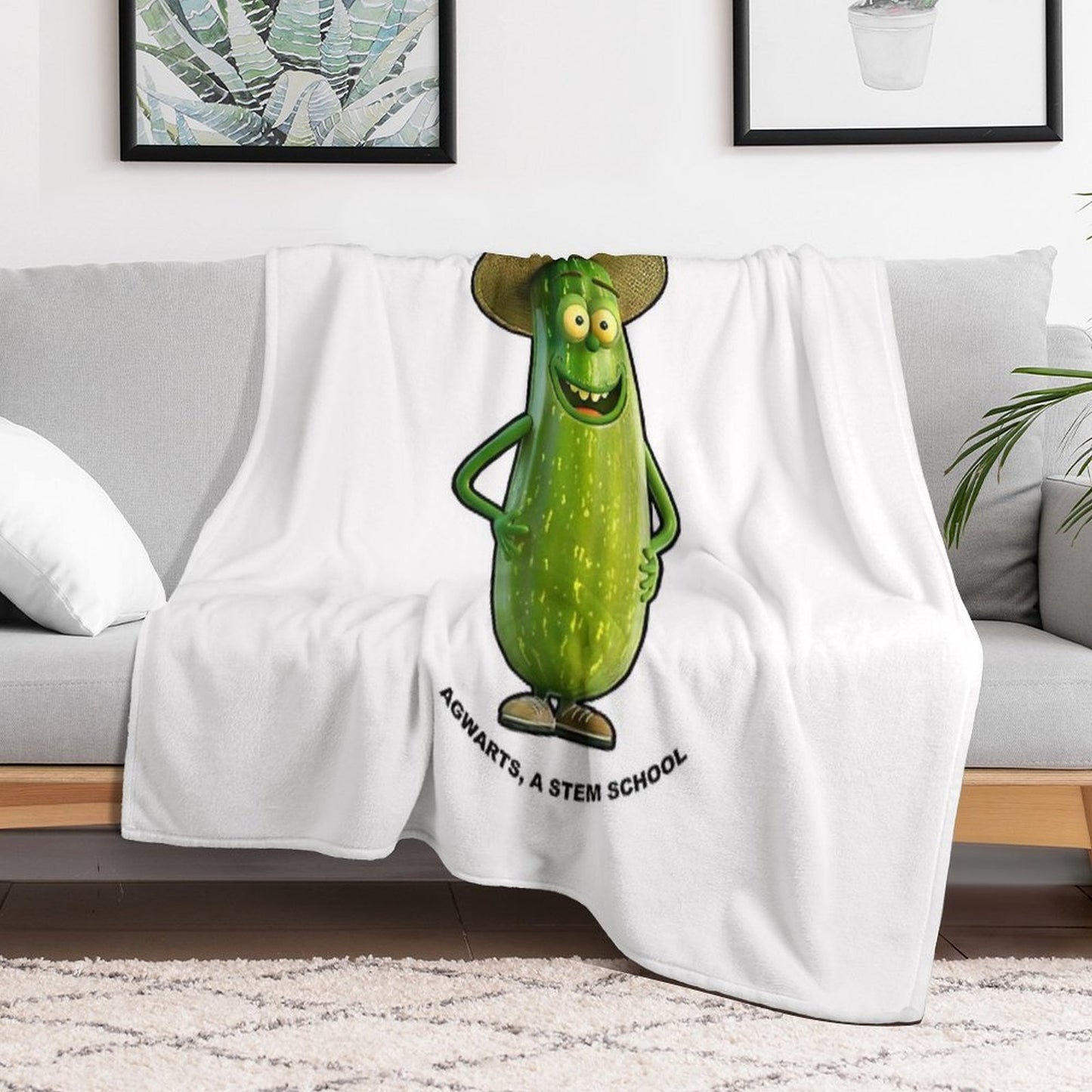 Zack Zucchini Wrinkle-free Throw Blanket