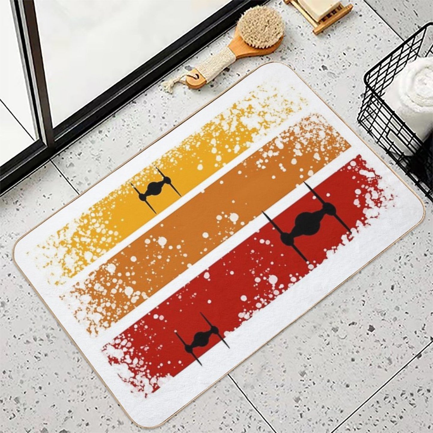 Tie Fighters Attack Durable Bath Mat