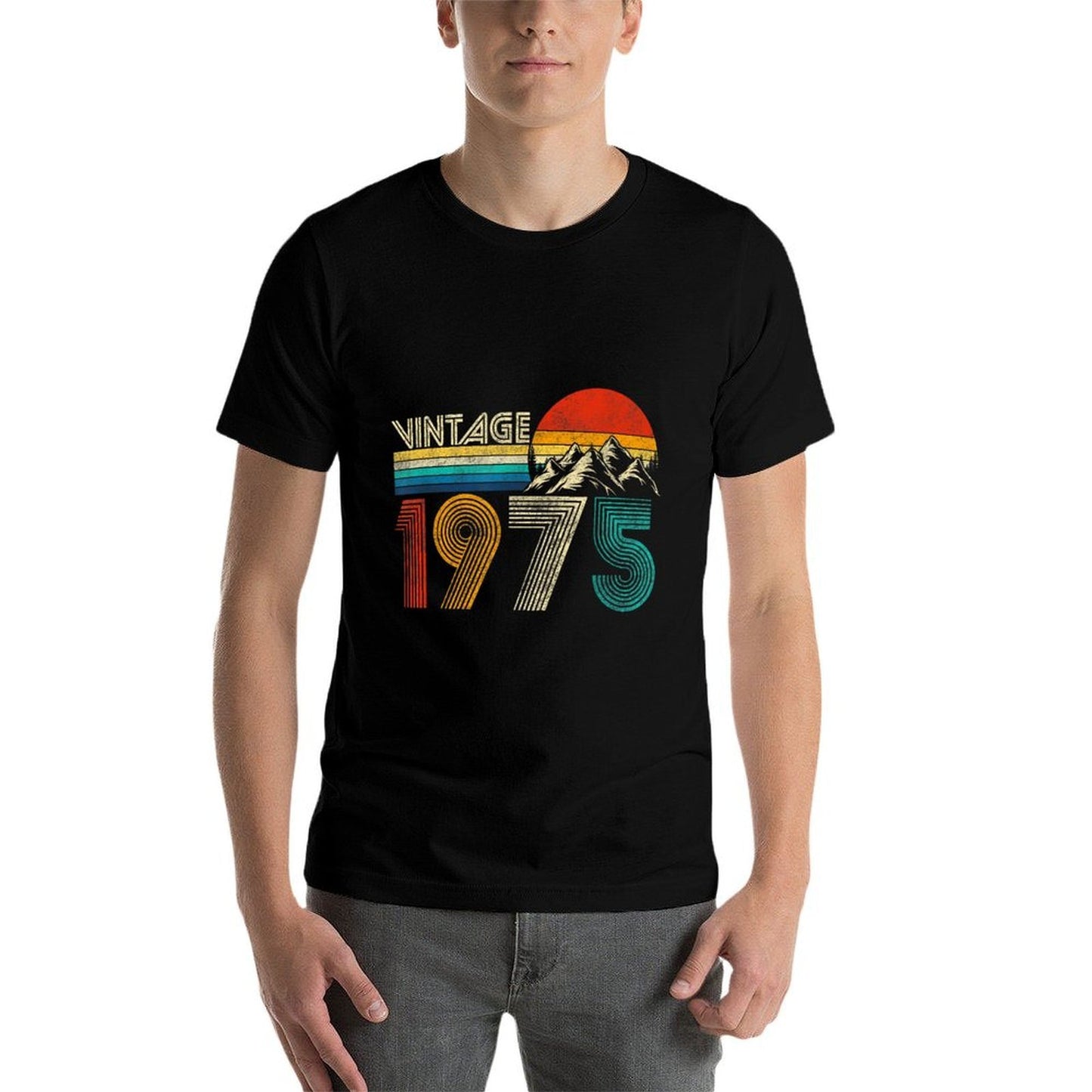 50 Year Old Vintage 1975 Retro 50th Birthday Gift Men Women Soft T-Shirt