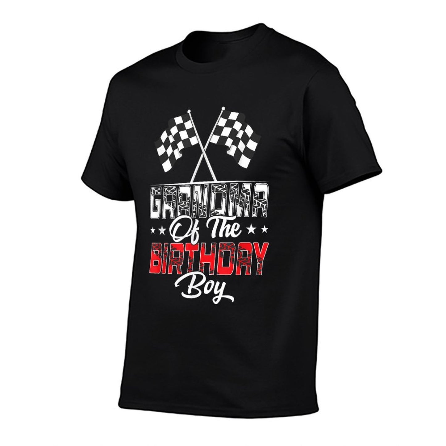 Race Car Grandma Of The Birthday Boy Racing Family Pit Crew Slim-fit Cut T-Shirt