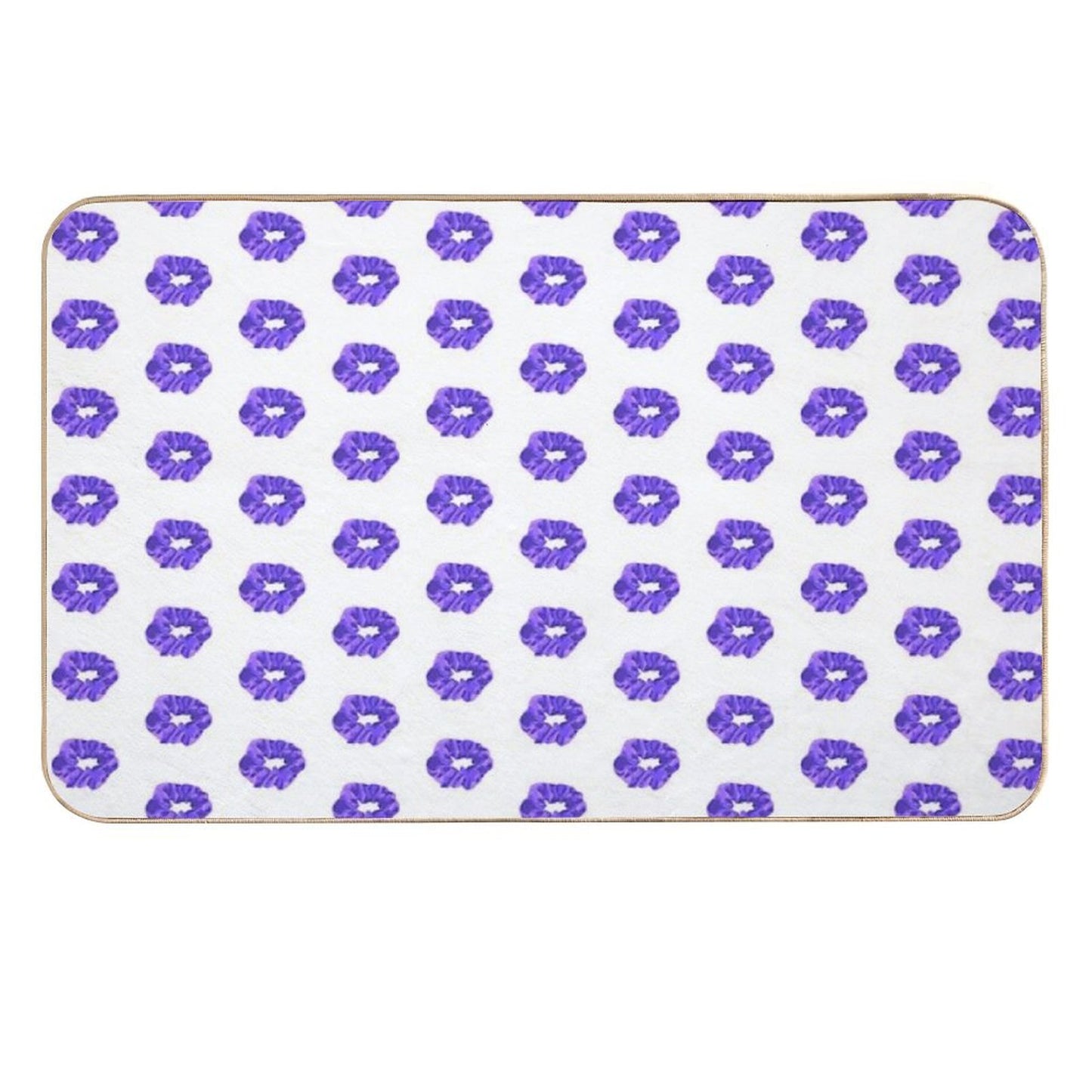 Purple Scrunch Easy Maintenance Bath Mat