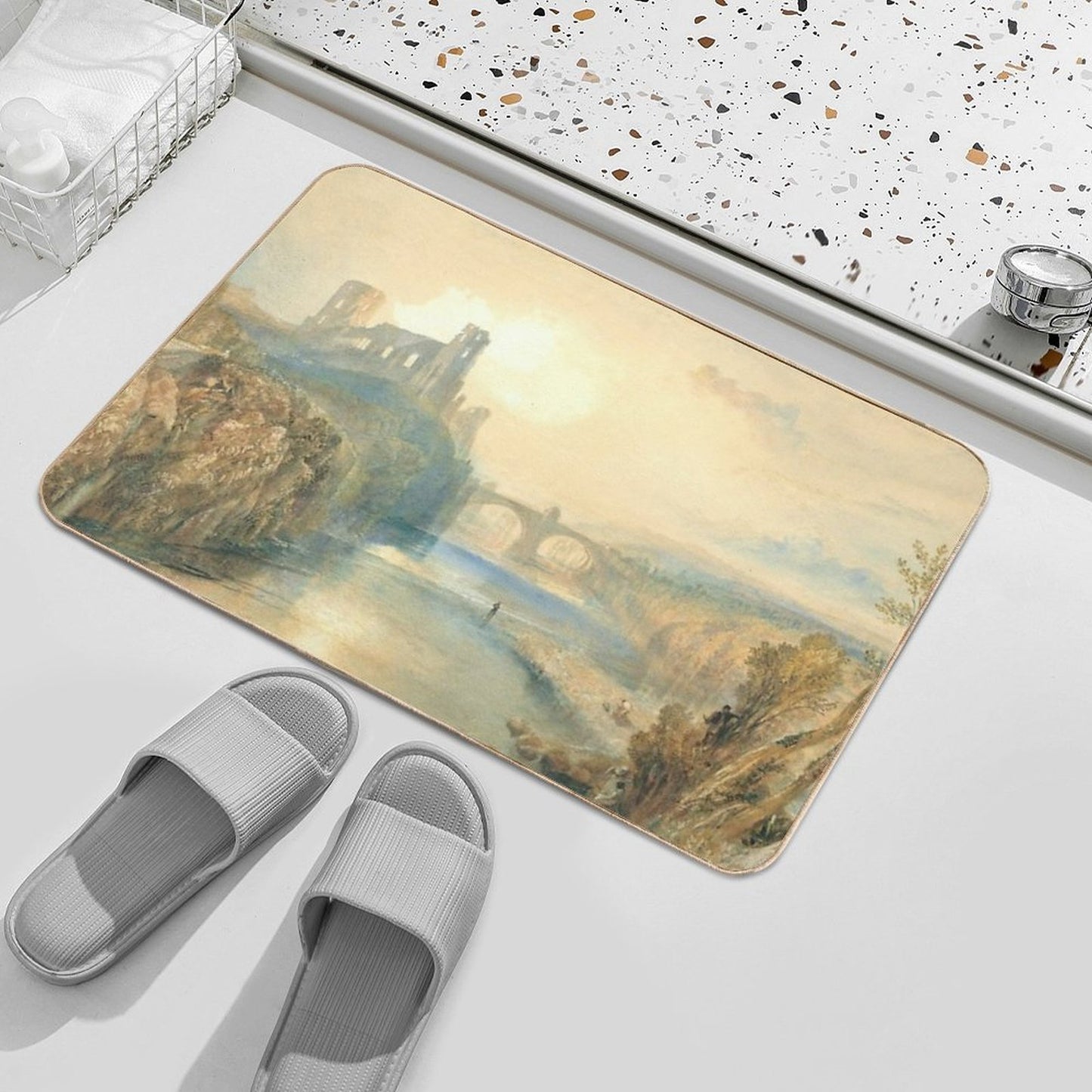 Joseph Mallord William Turner Barnard Castle Odorless Bath Mat