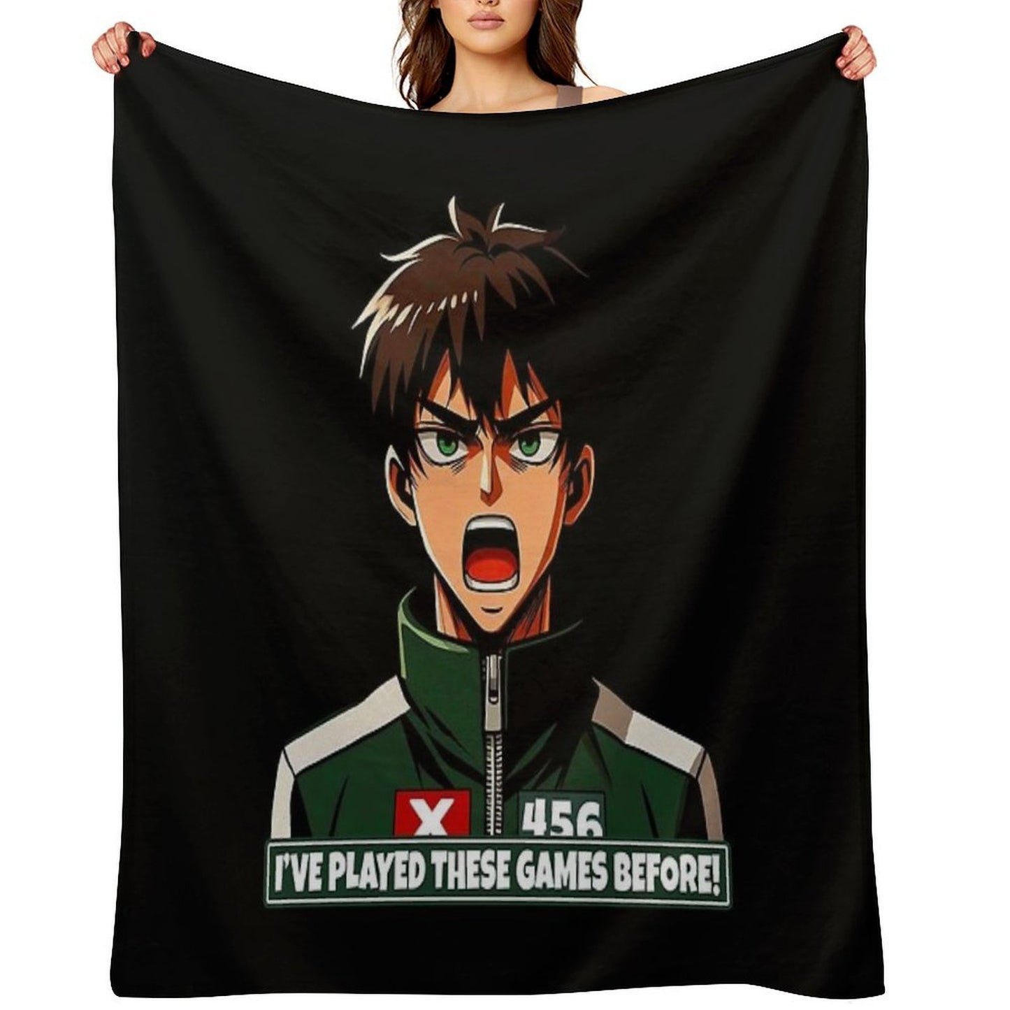 Squid Game 2 Player 456 I'VE PLAYED THESE GAMES BEFORE Durable Throw Blanket