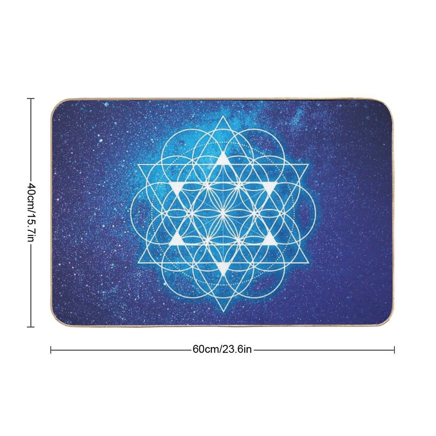 Sacred Geometry Dirt-Trapping Bath Mat