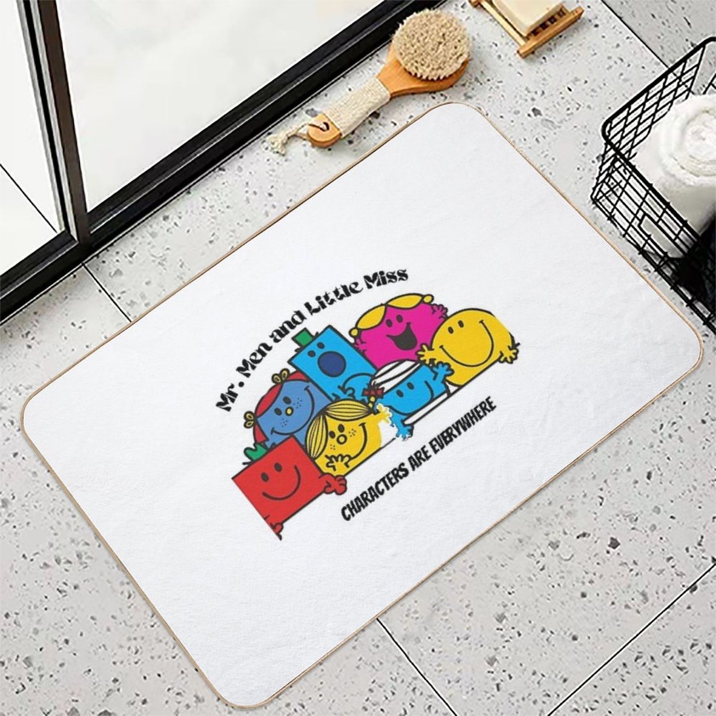 Mr. Men And Little Miss Are Everywhere Dirt-Trapping Bath Mat