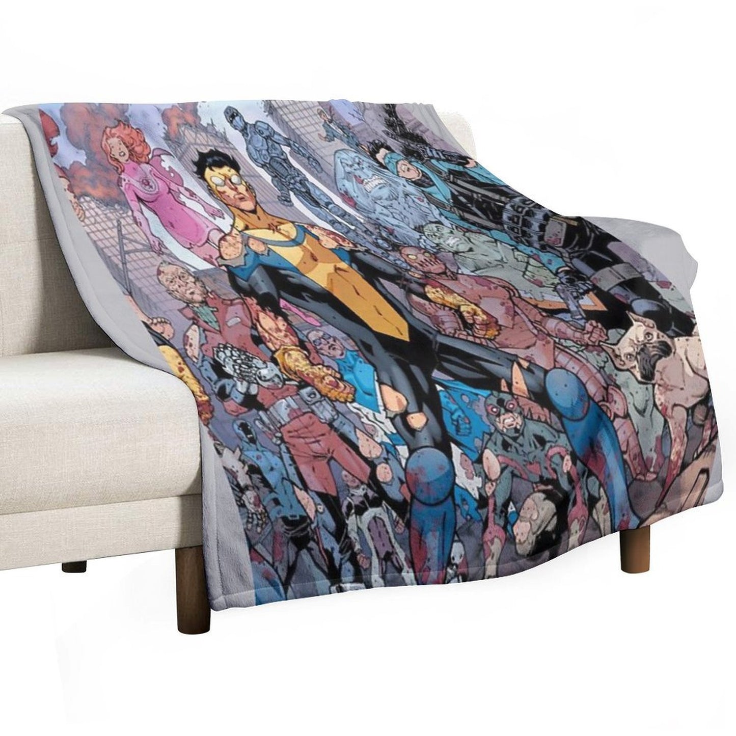 Invincible Shrink-resistant Throw Blanket