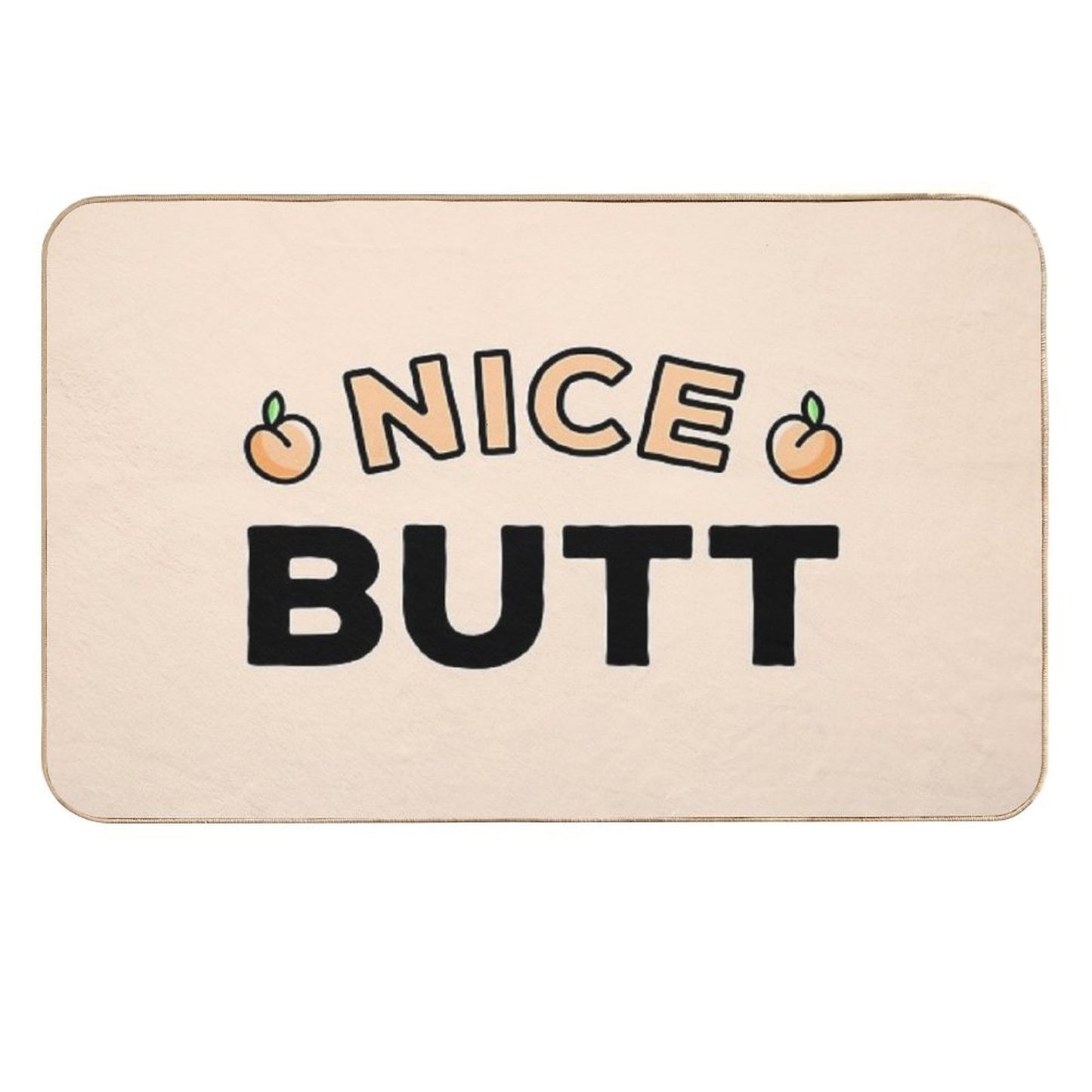 Nice Butt Peach Long-Lasting Bath Mat