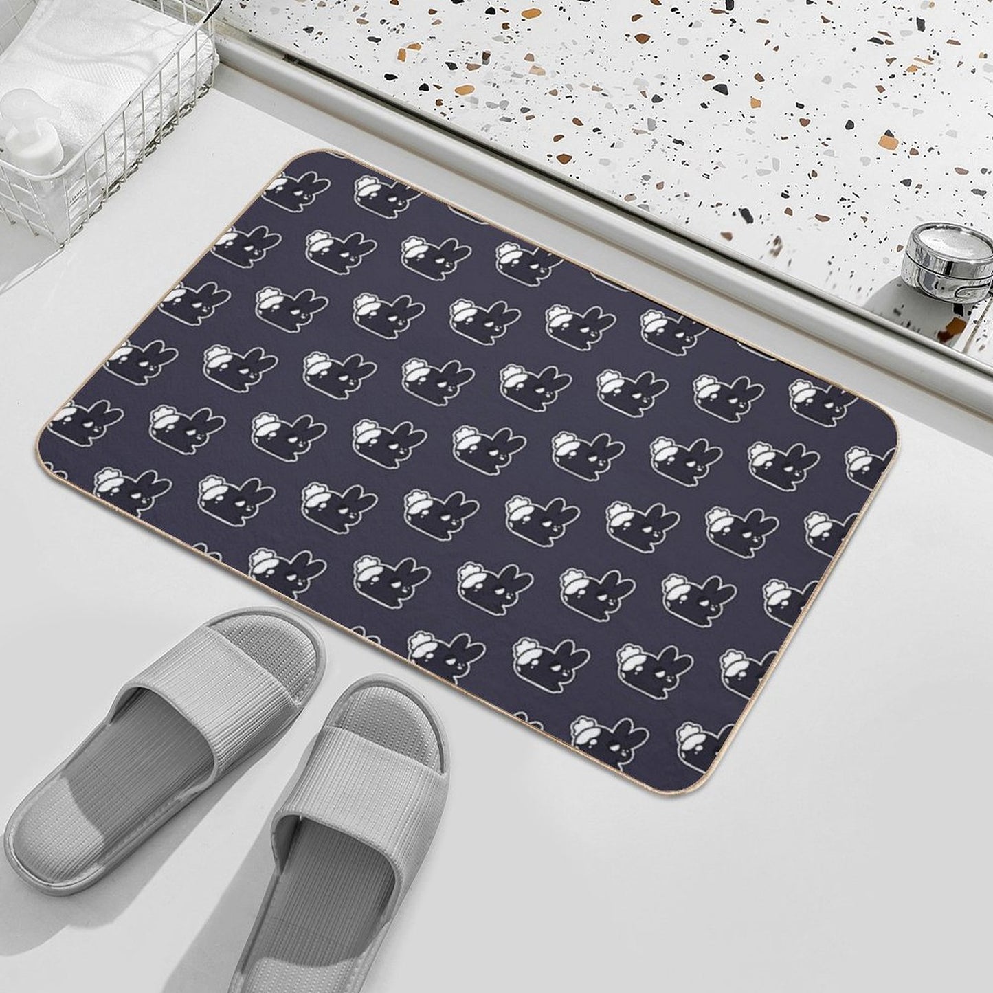 Bunny Pet-Safe Bath Mat