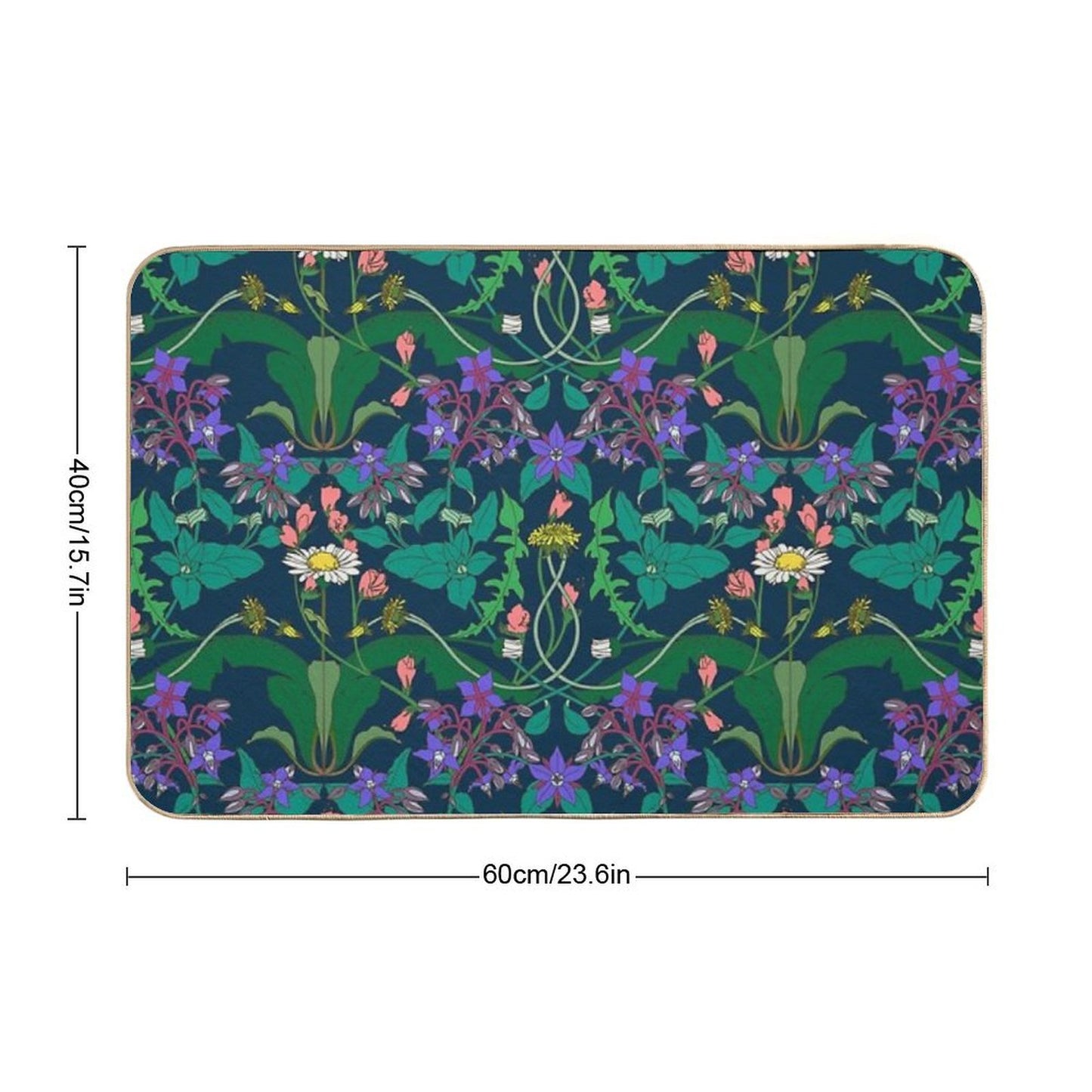 Dandelion Easy To Clean Bath Mat