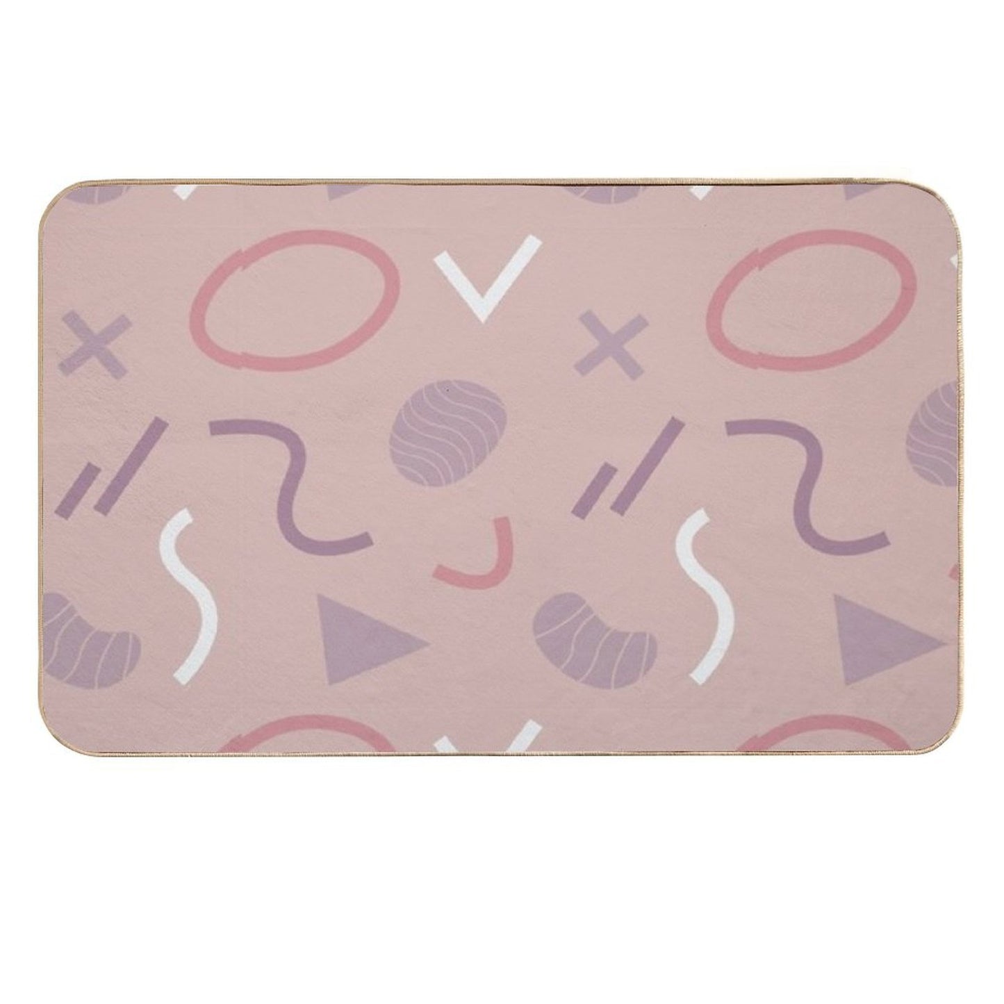Abstract Design Non-Slip Bath Mat
