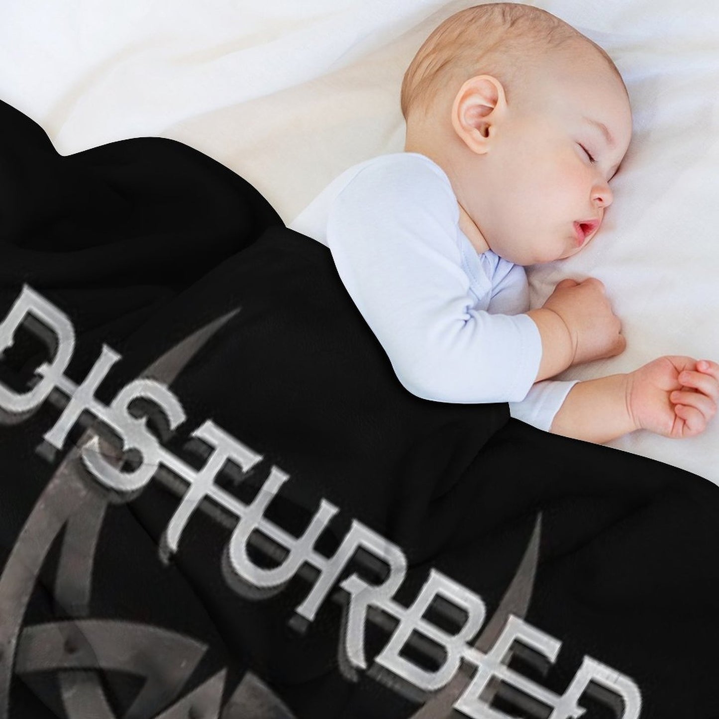 Disturbed Logo Shrink-resistant Throw Blanket