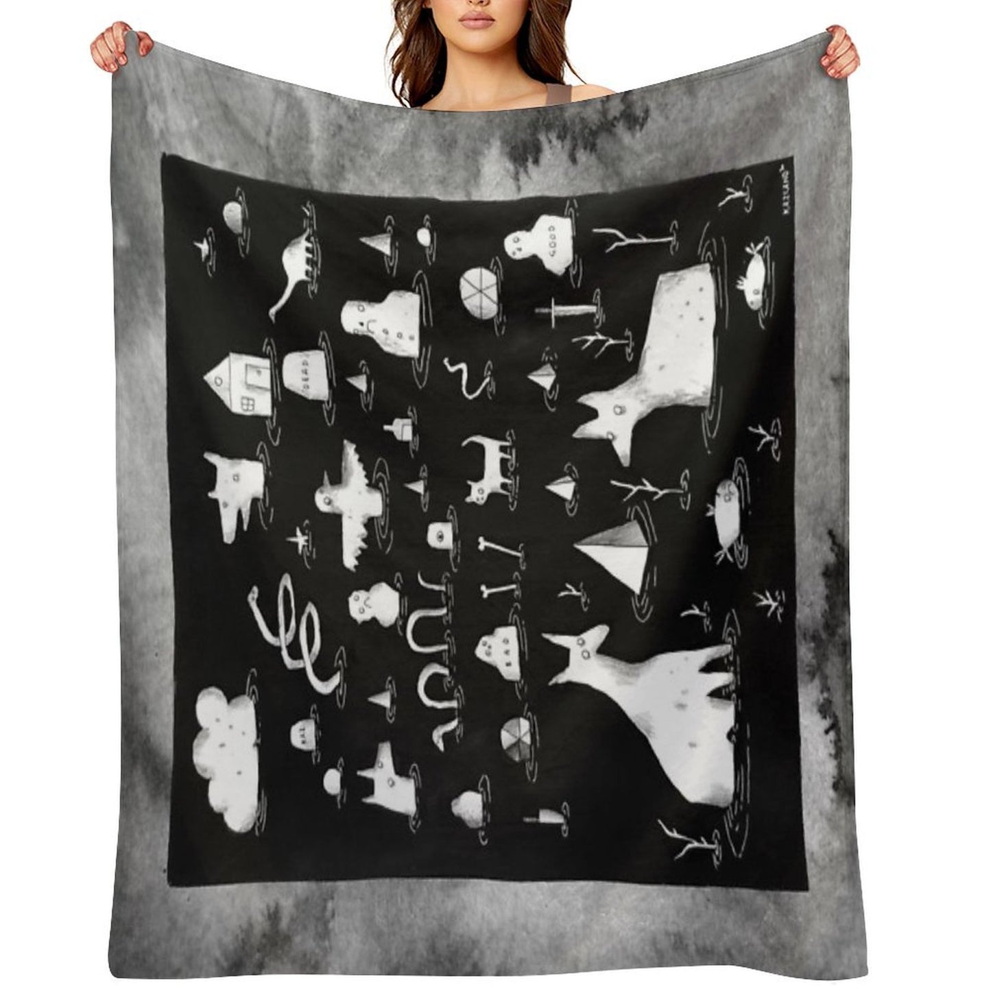 Celebrating The End Together in The Good Time Swamp Travel-friendly Throw Blanket