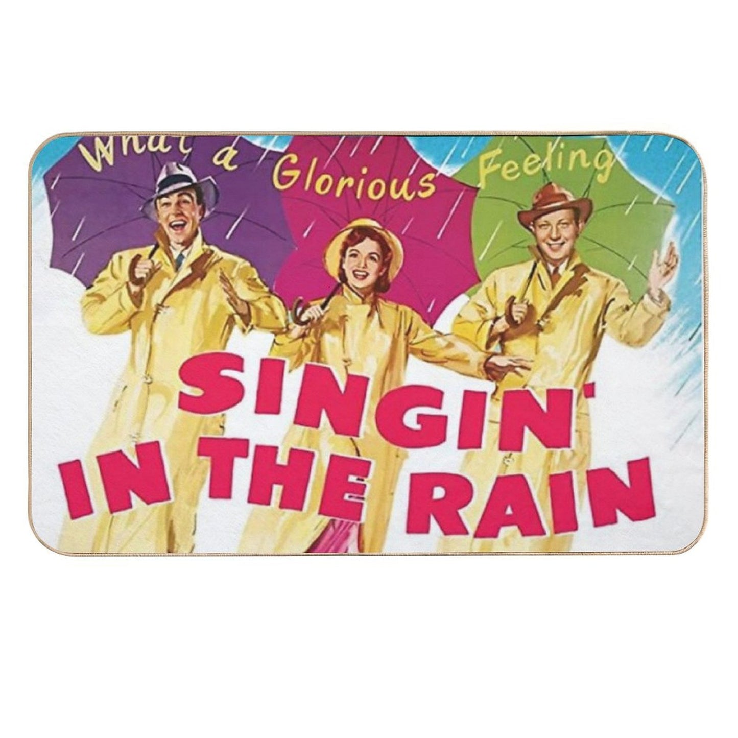 Singing in The Rain Fade-Resistant Bath Mat