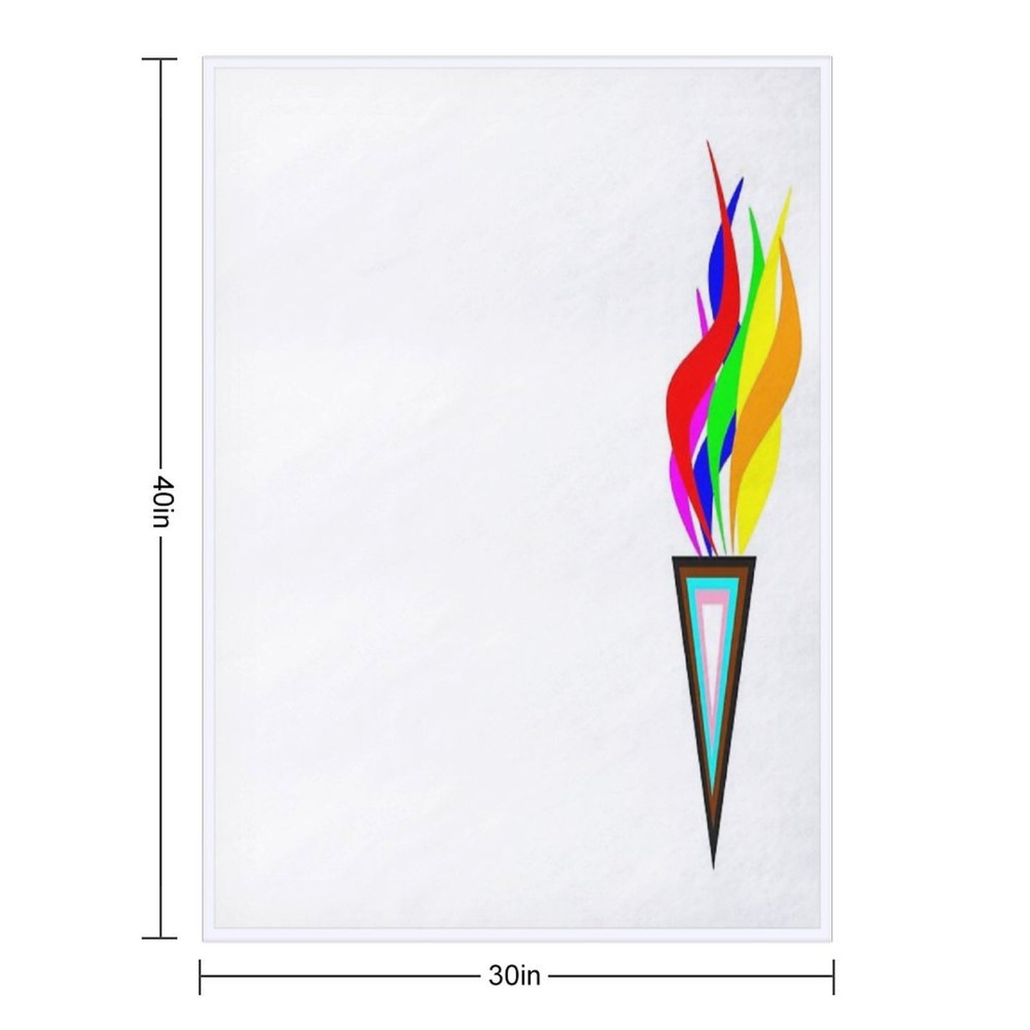 Flaming Pride - Resistance Travel-friendly Throw Blanket