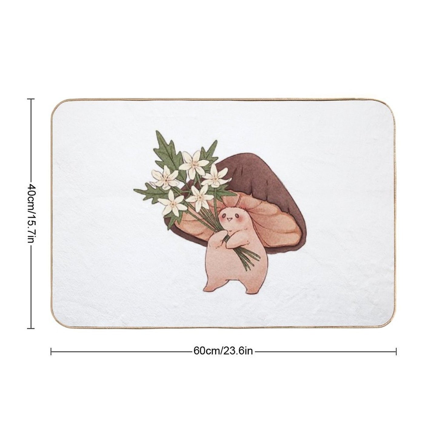 Spring Flowers Dirt-Trapping Bath Mat