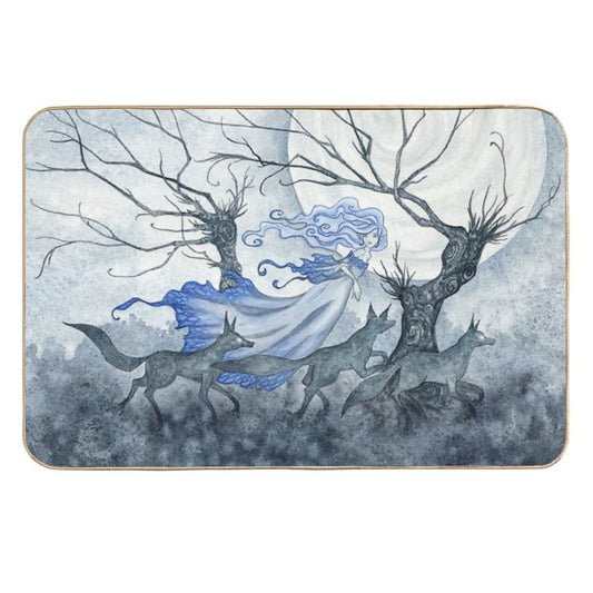 Wolf Dream  Easy To Clean Bath Mat