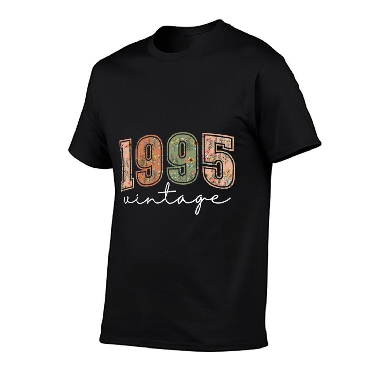 30 Years Old Vintage 1995 30th Birthday Wildflower Women Cotton T-Shirt