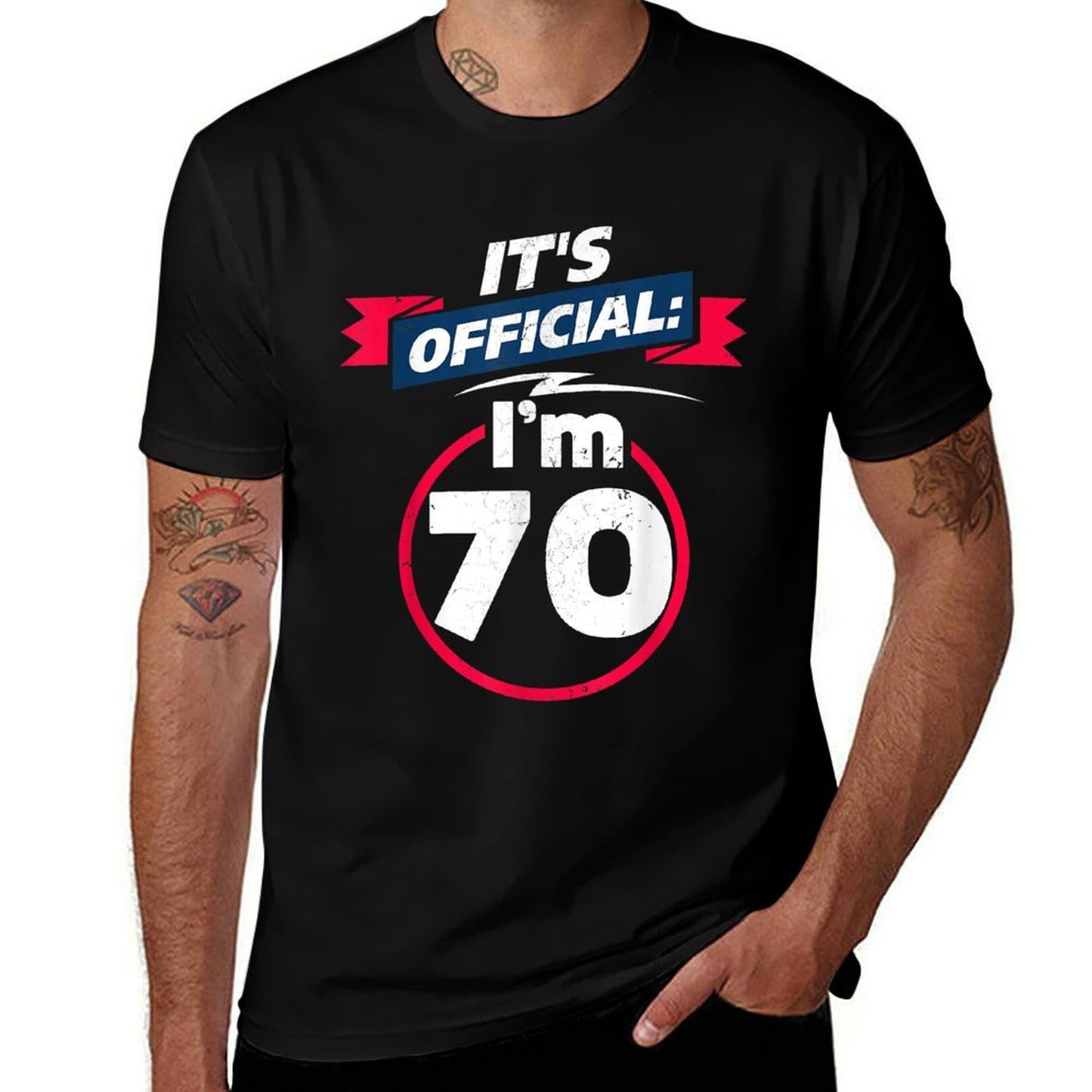 70 Year Old T 70th Birthday Present Idea Wrinkle-resistant T-Shirt