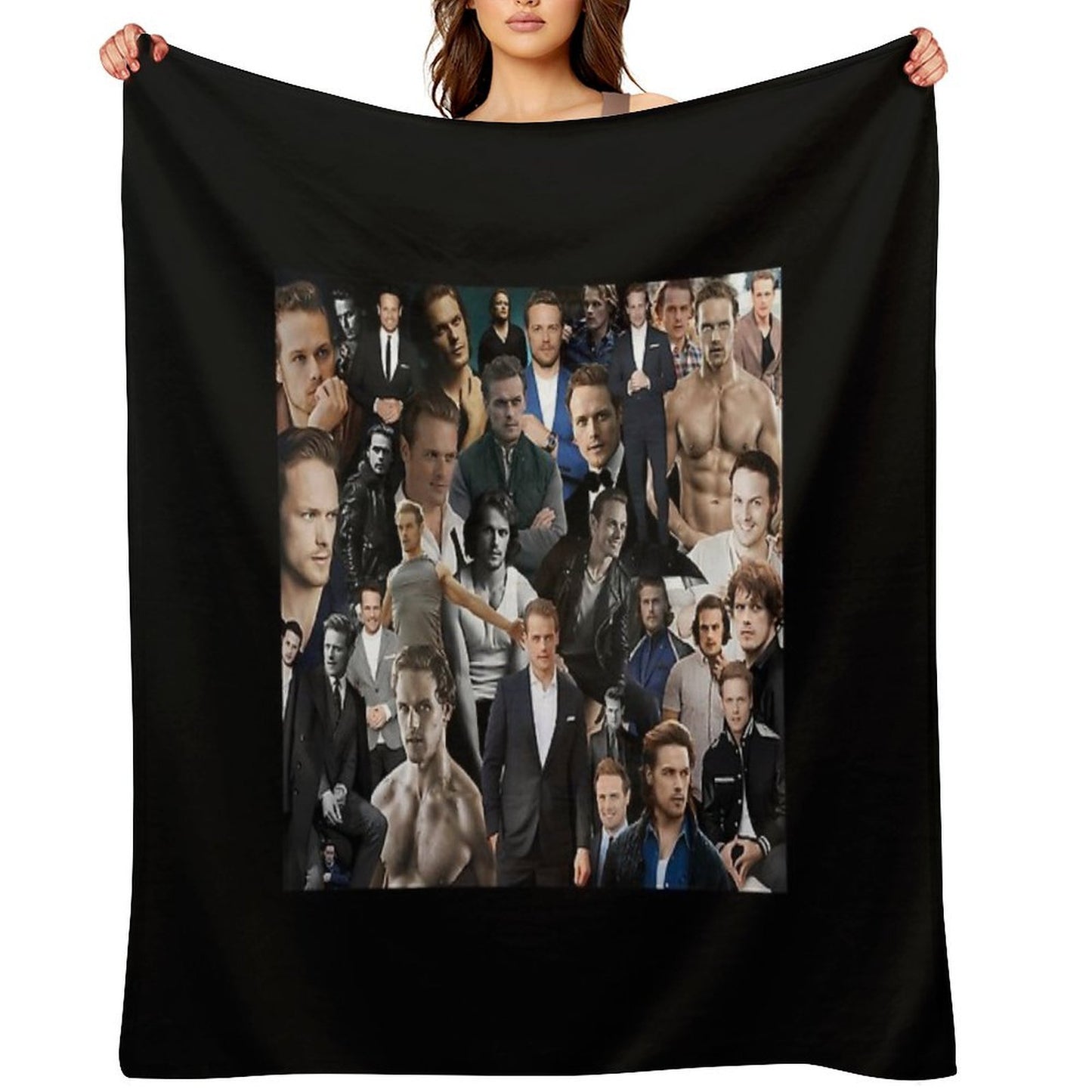Sam Heughan Velvety-soft Throw Blanket