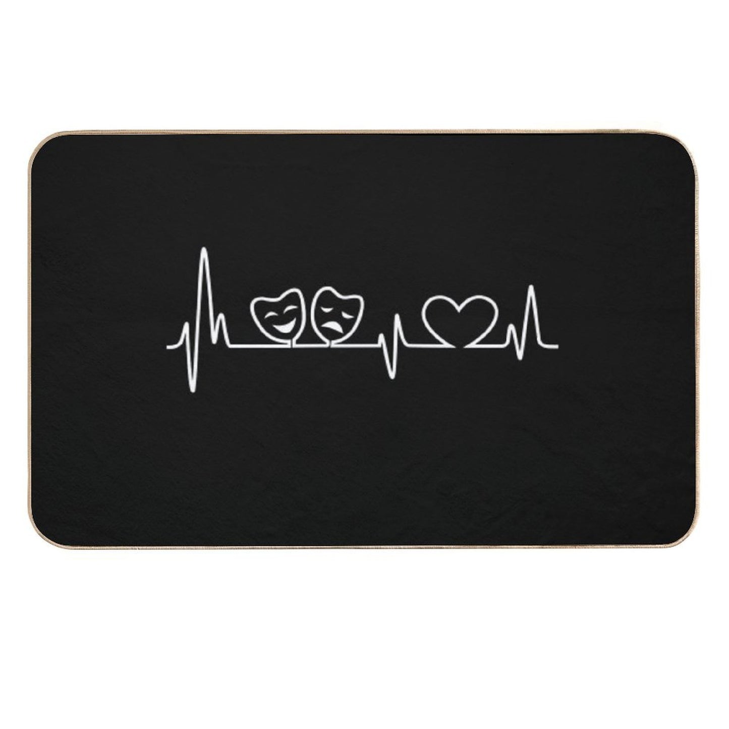 Theatre In Heartbeat Rapid-Drying Bath Mat