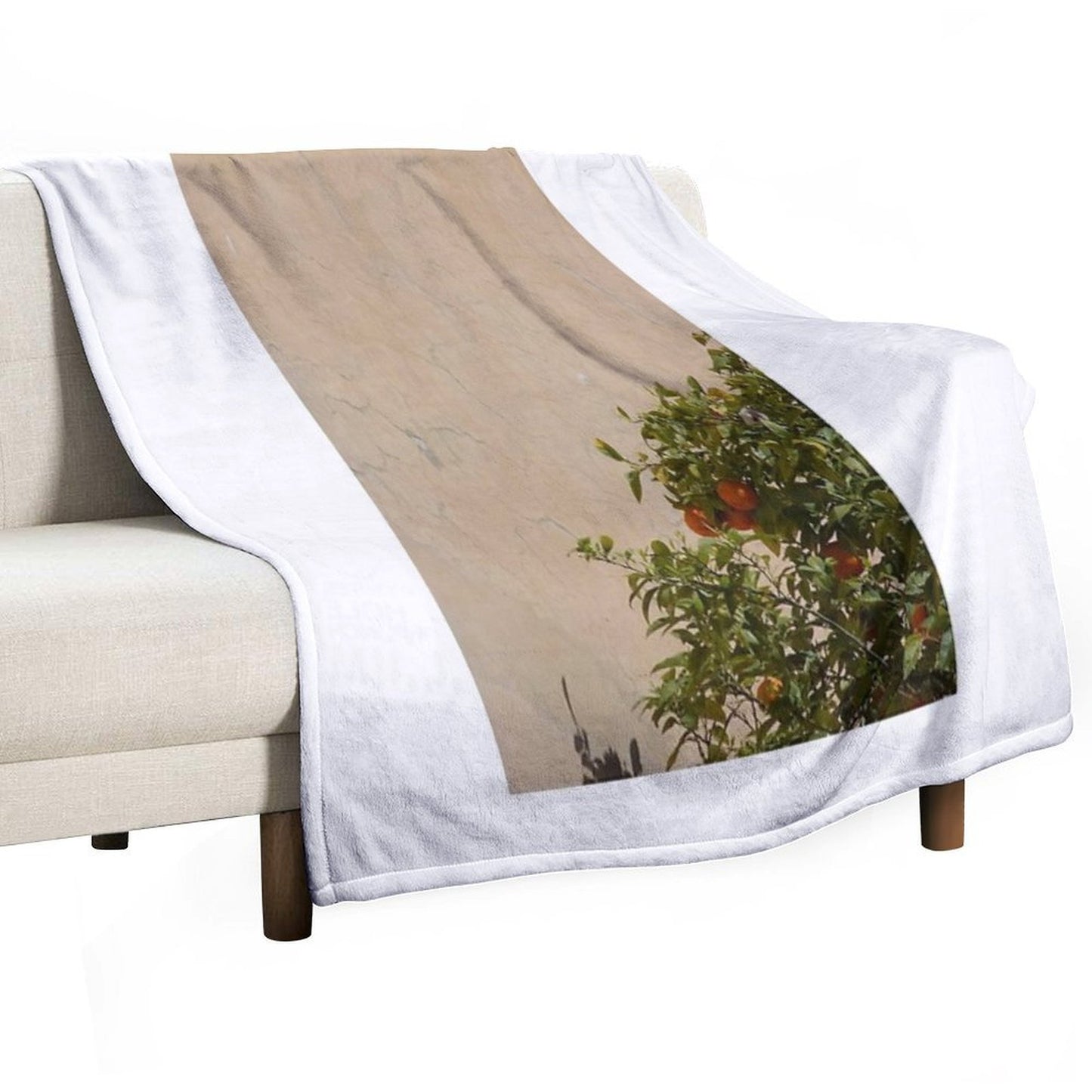 Oranges in Italy Plush Throw Blanket