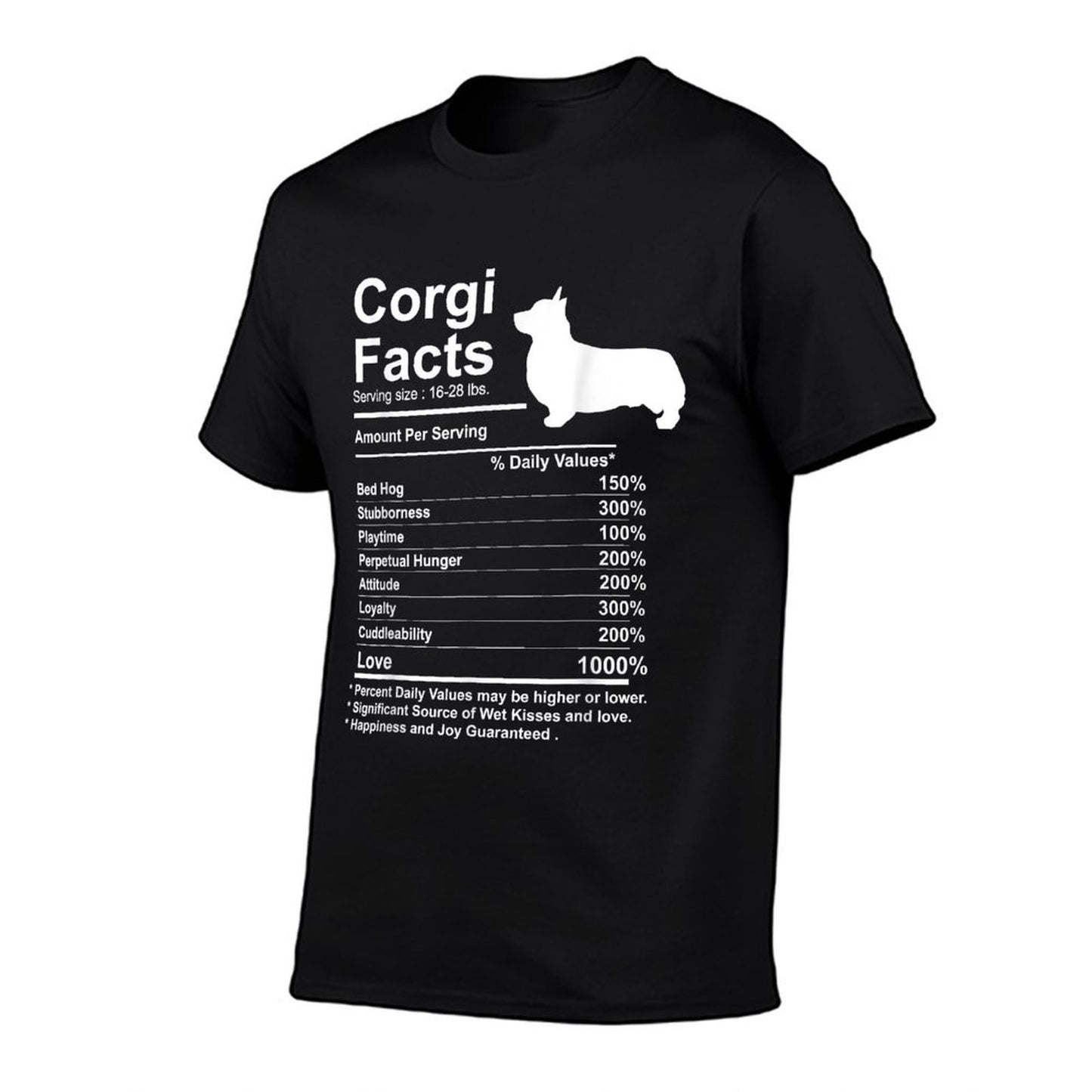 Funny Corgi Facts Nutrition Gift Cardigan Pembroke  Polyester Blend T-Shirt