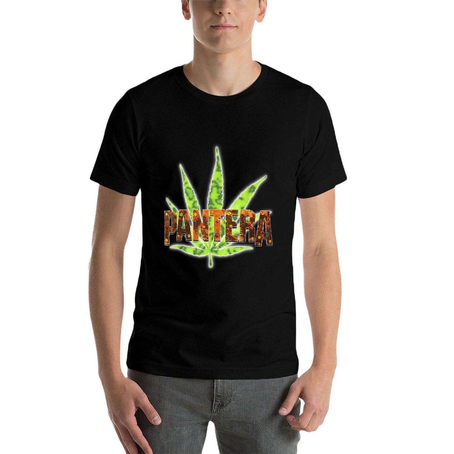 Pantera Official Vintage Leaf Logo Oversized Silhouette T-Shirt