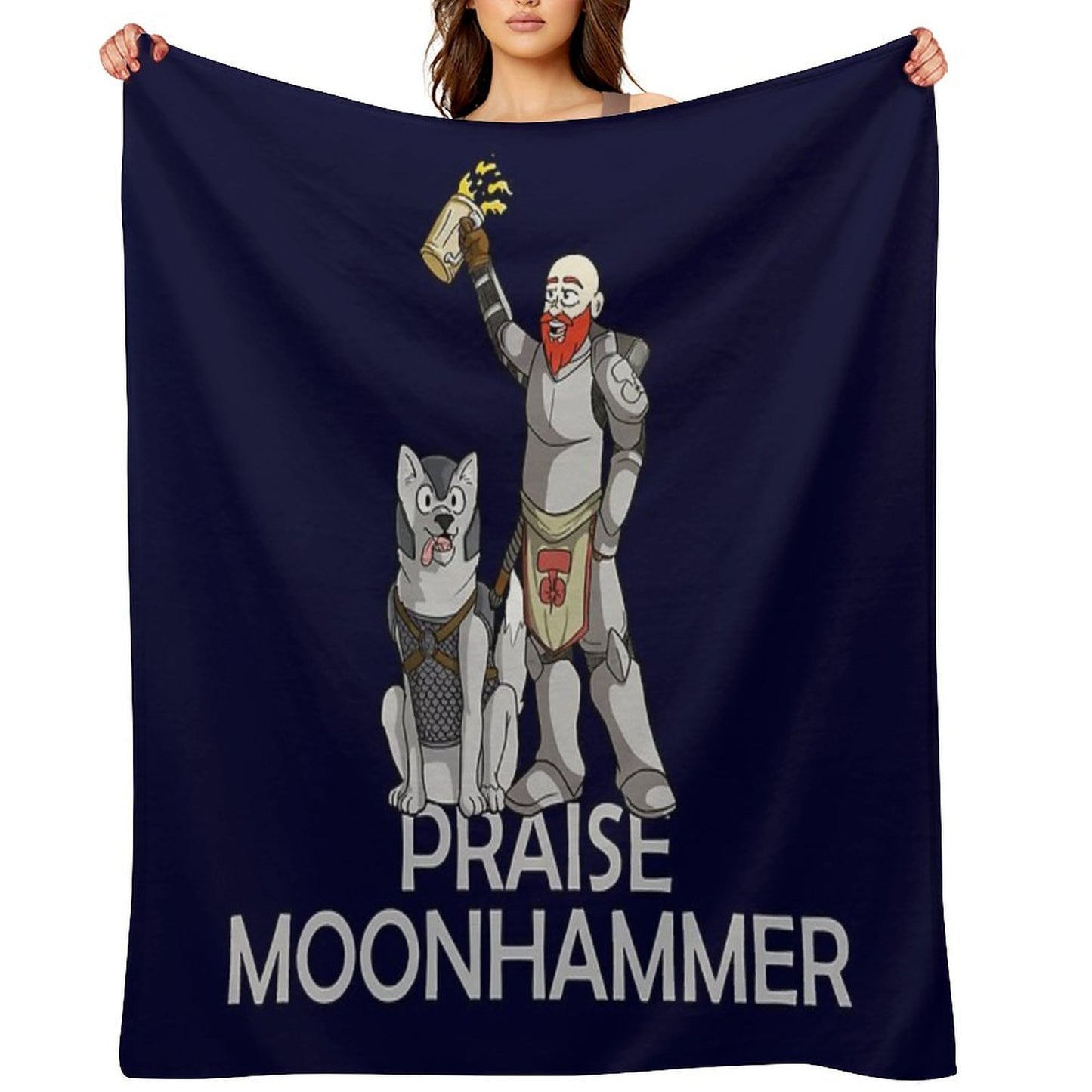 Praise Moonhammer! Gift-ready Throw Blanket