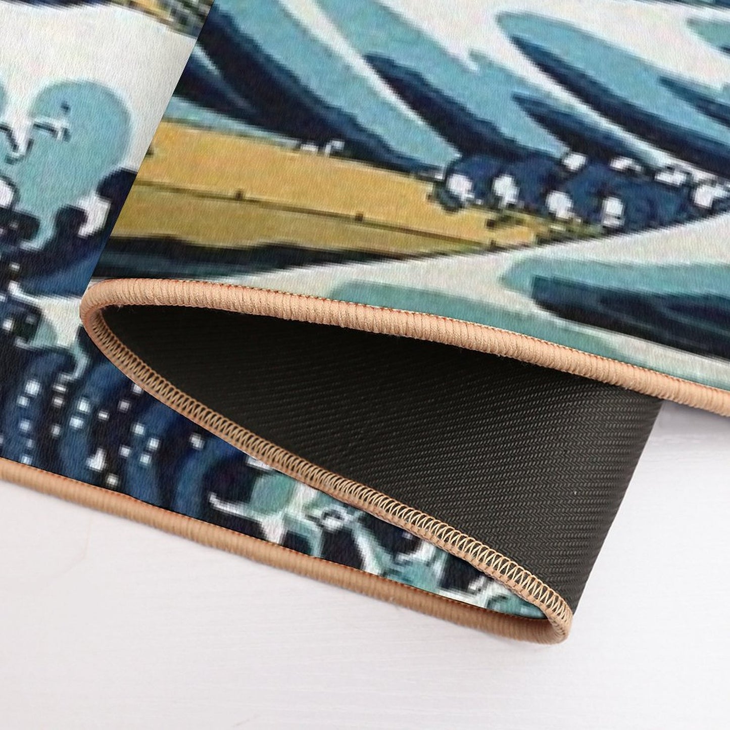 The Great Wave, Famous Japanese Artwork Rapid-Drying Bath Mat