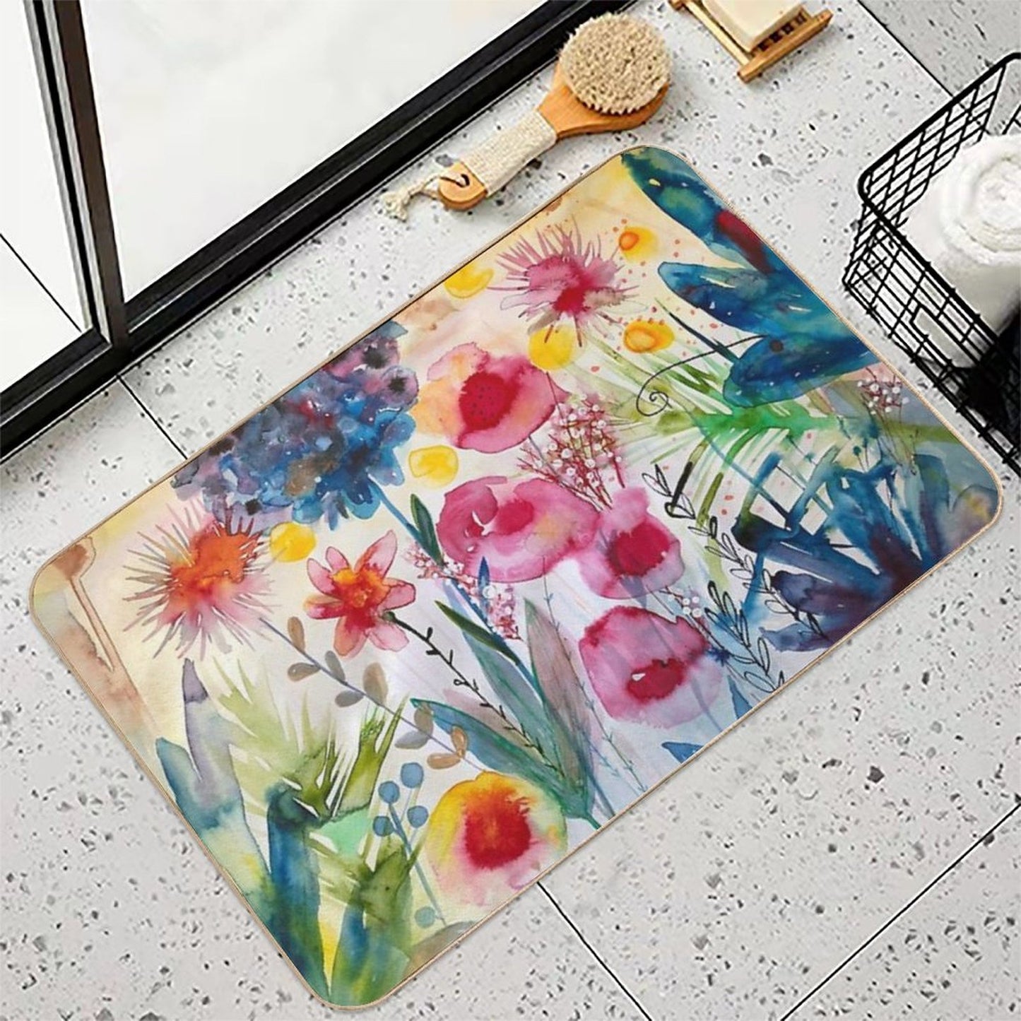 Spring Garden Pet-Safe Bath Mat