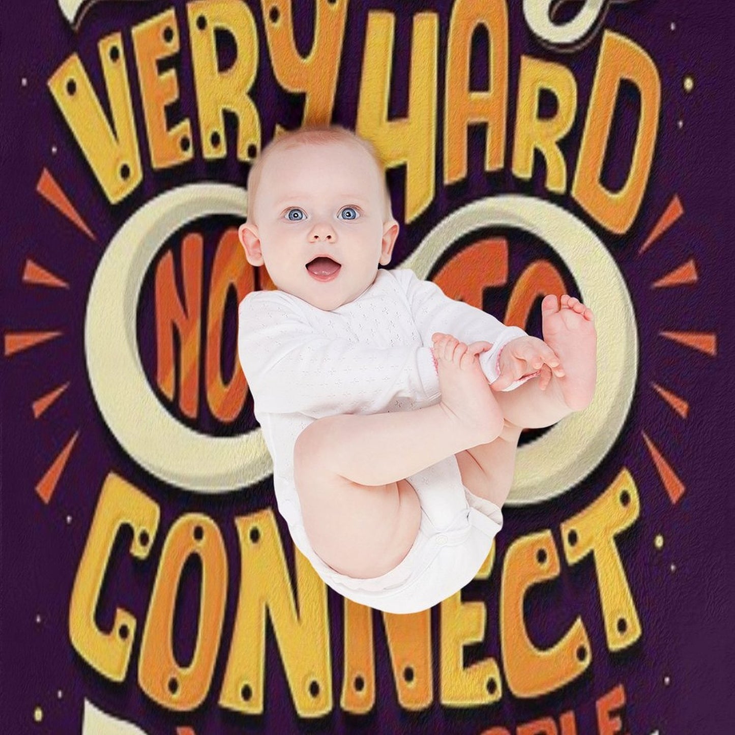 Not to Connect with People Compact Throw Blanket