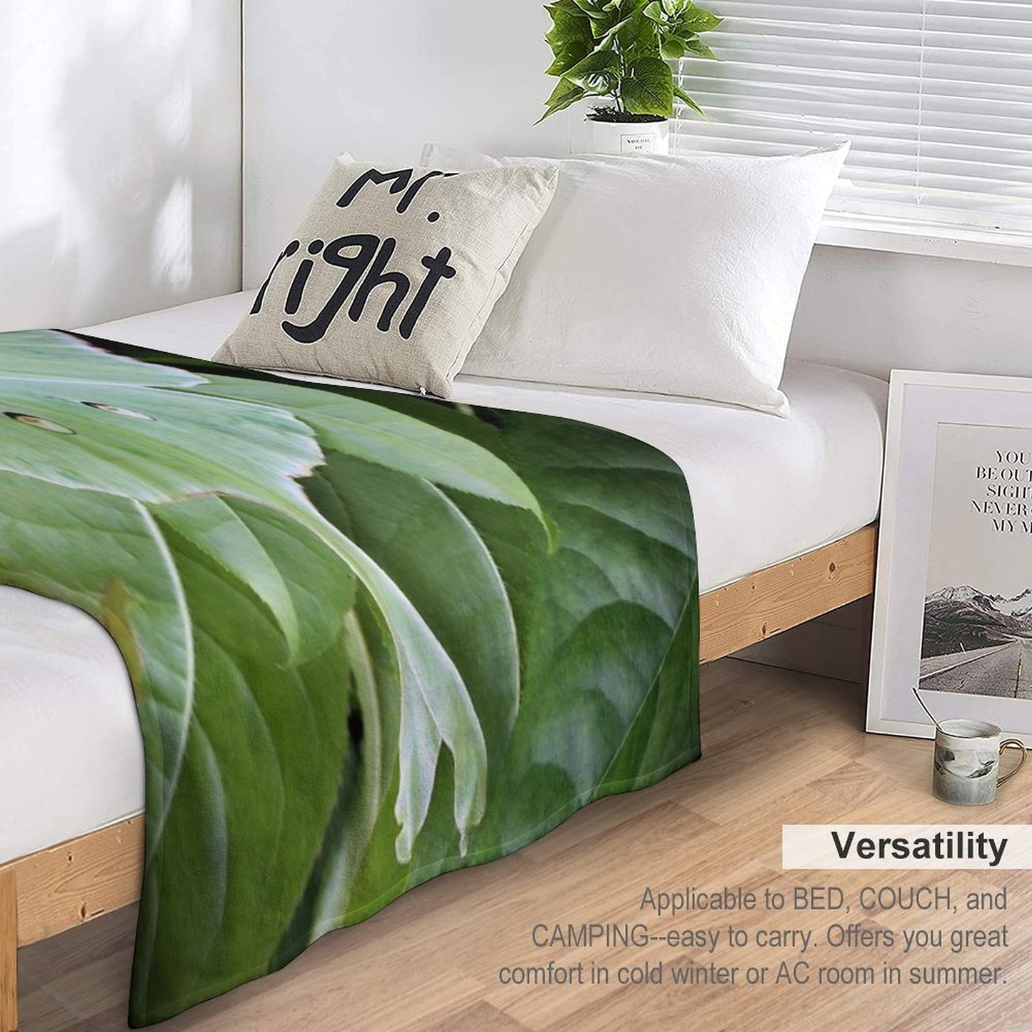 Luna Moth Sustainable Throw Blanket