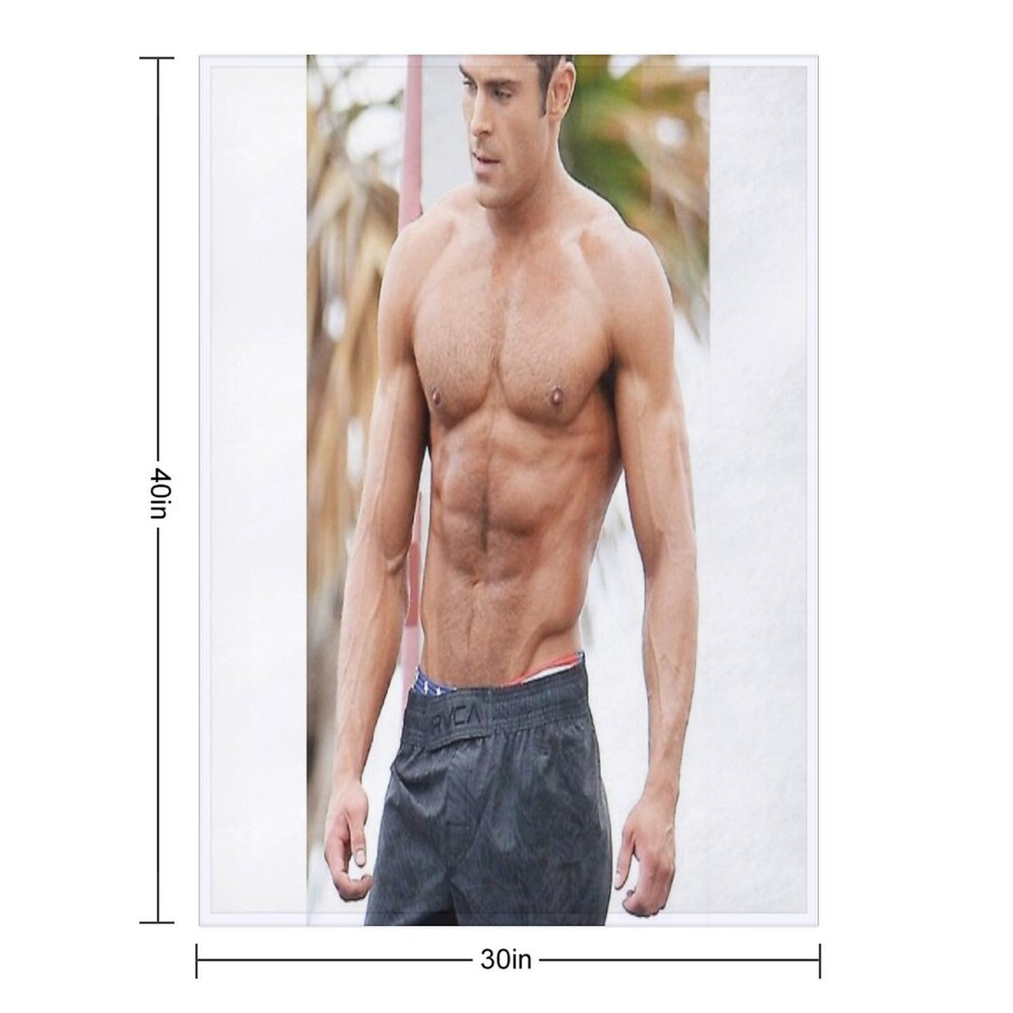 Zac Efron Machine-washable Throw Blanket