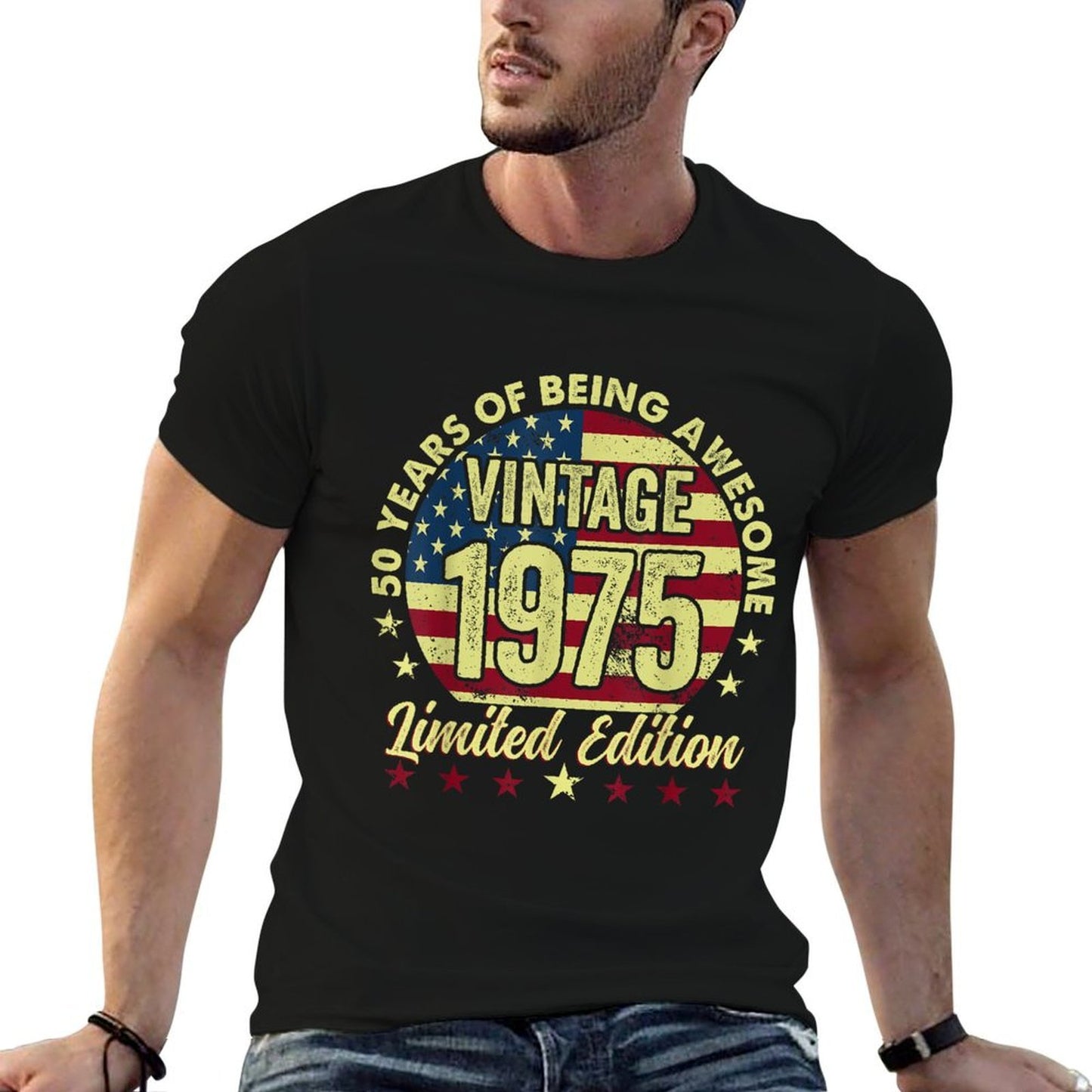 50 Year Old Gifts Vintage 1975 Limited Edition 50th Birthday Versatile T-Shirt