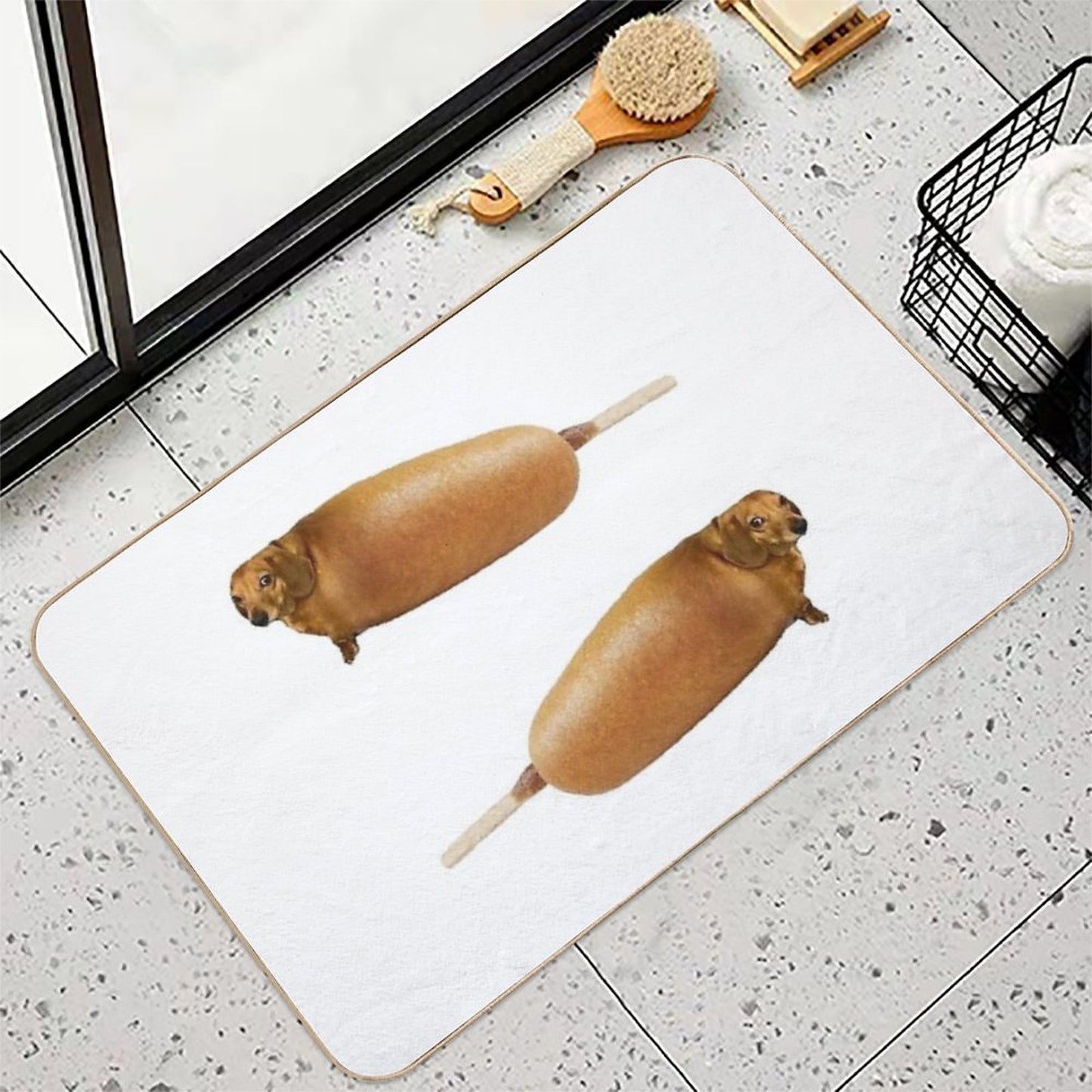 Corndogs Non-Slip Bath Mat