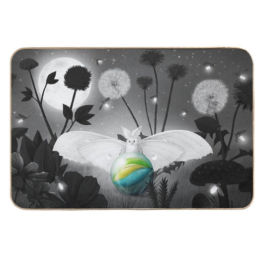 Luna Moth  Repositionable Bath Mat